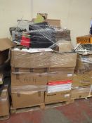 Pallet containing a large variety of CCTV equipment and parts, all unchecked.
