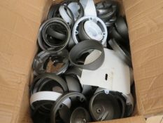 Box containing over 20x various CCTV parts, all loose and unchecked.