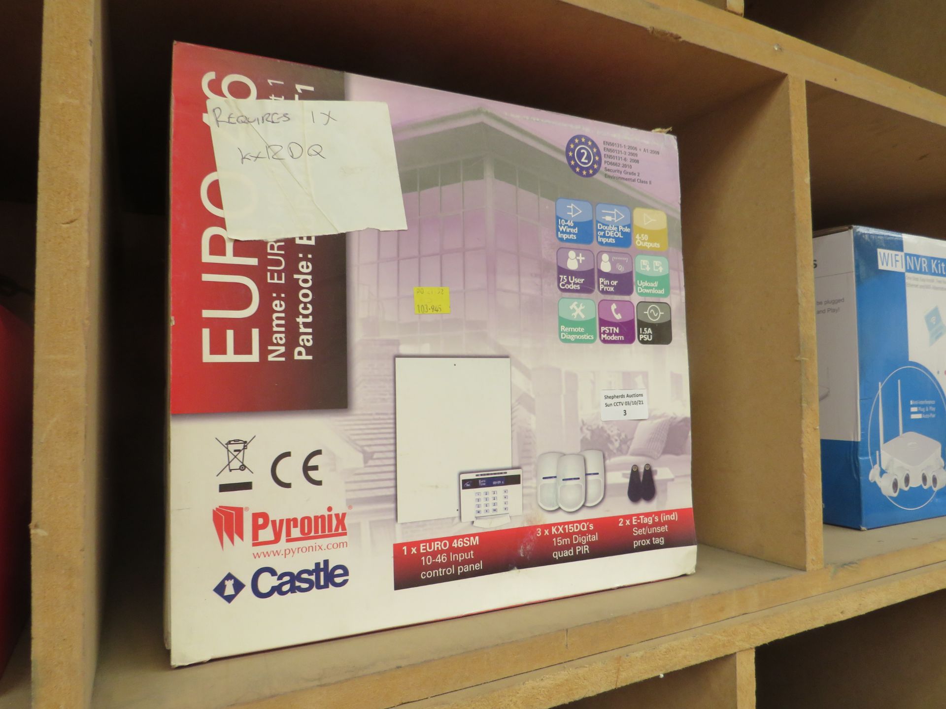 Pyronix PIR set with control panel, unchecked and boxed.