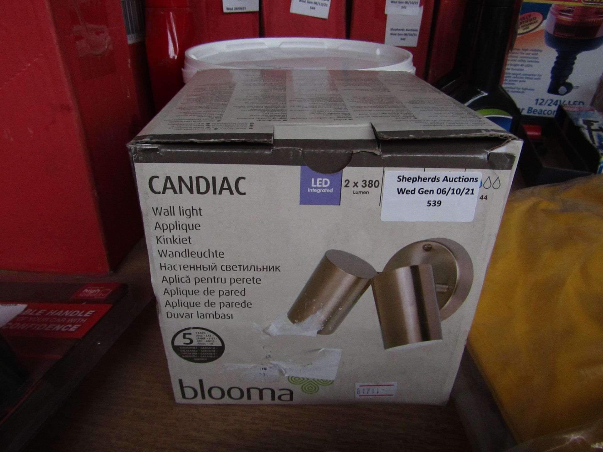 Blooma - Candiac Wall Light - Brass Colour - Unchecked & Boxed.