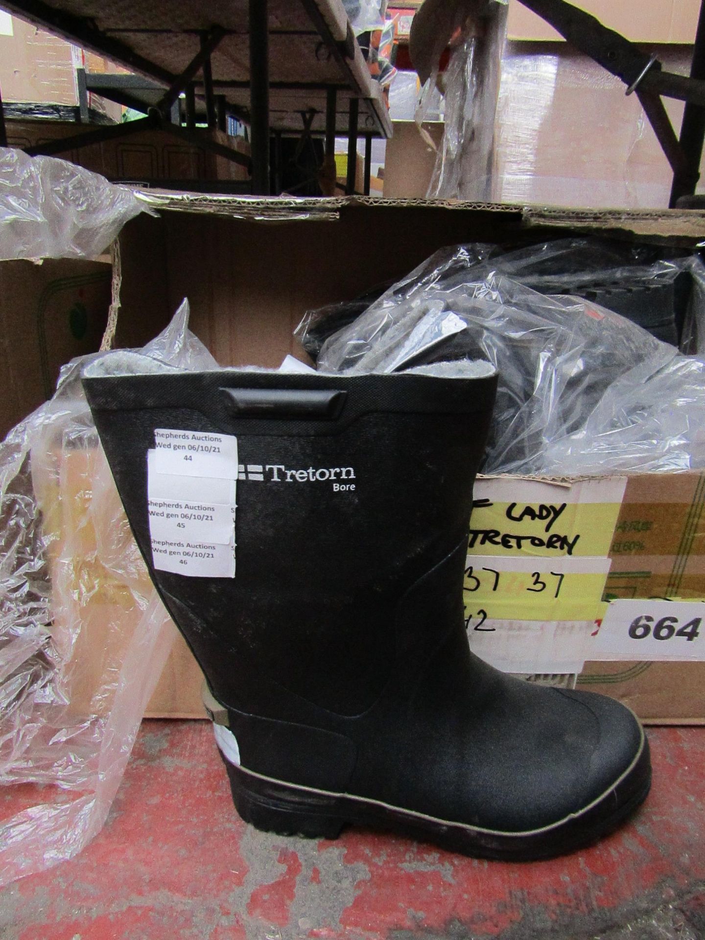 Tretorn - Bore Black Wellington Boots - Size 41 - Unused.