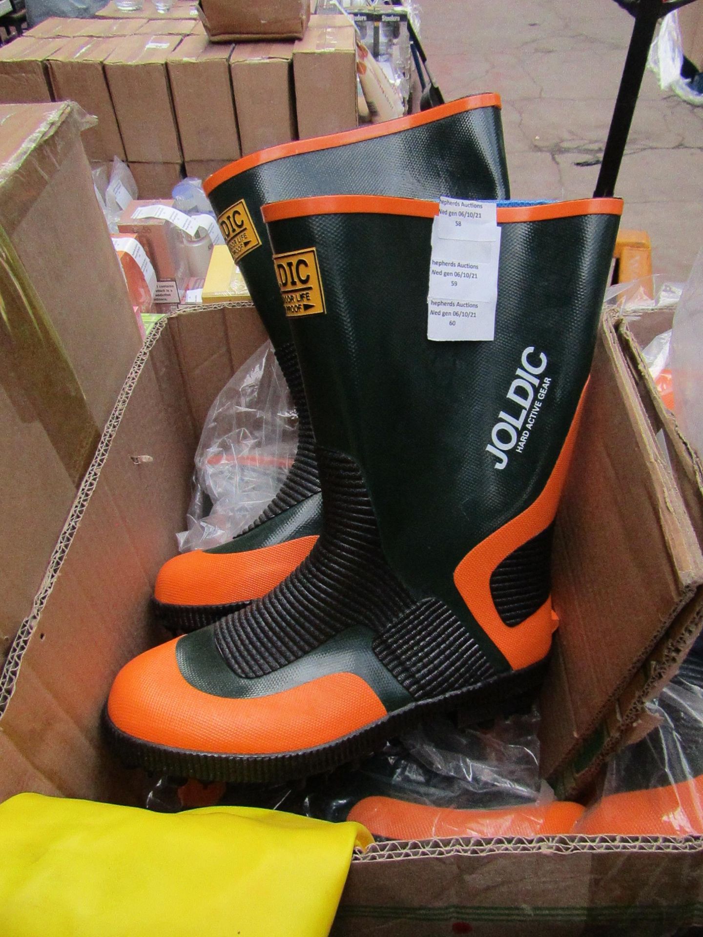 Joldic - Hard Active Gear Wellington Boots - LL - Unused.