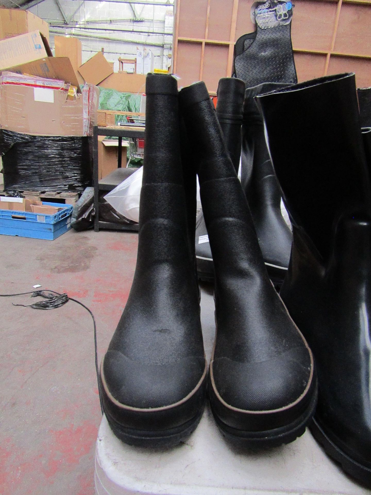 Tretorn - Bore Wellington Style Boots With Stripe - Size 42 - Unused.