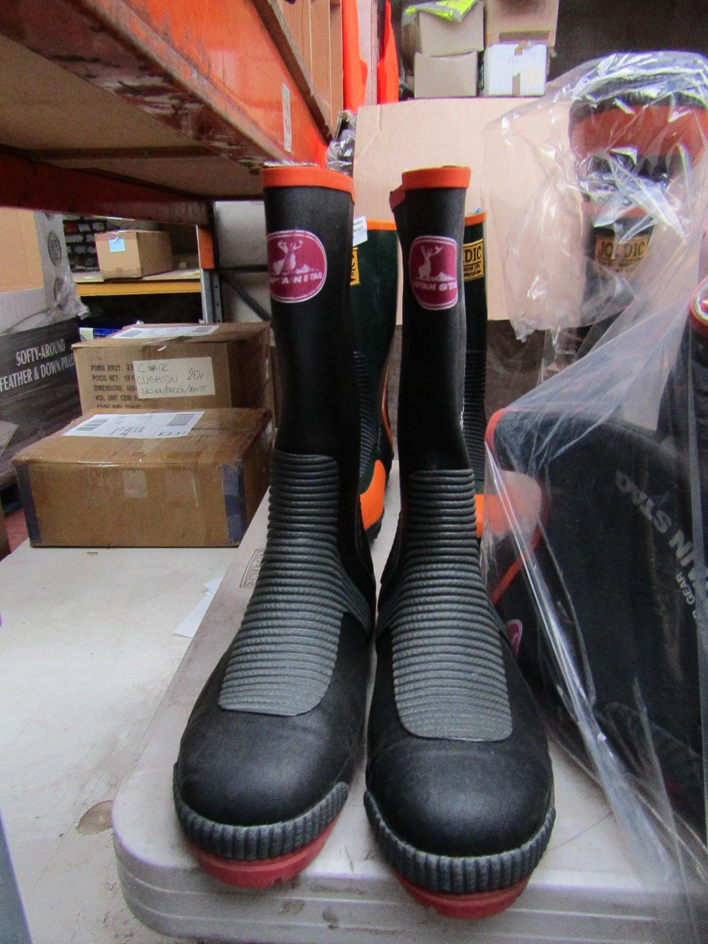 Captain Stagg - Steel-Toe Cap Wellington Boots - Size M - Unused.