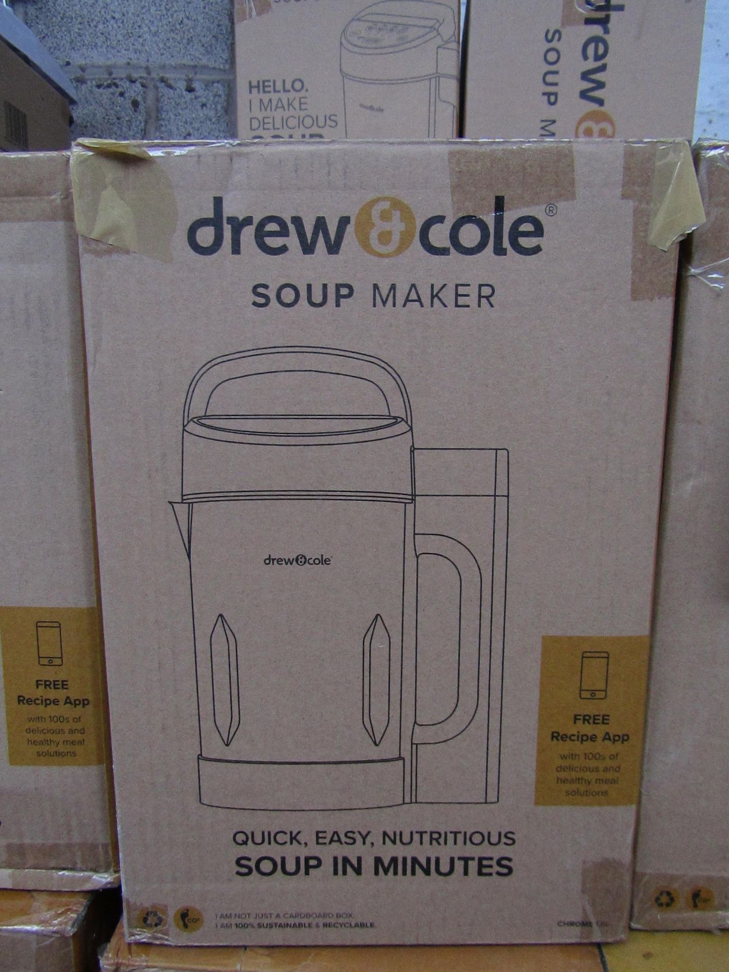 | 2X | DREW & COLE SOUPCHEF | UNCHECKED & BOXED | NO ONLINE RESALE | RRP œ70 | TOTAL LOT RRP œ140 |