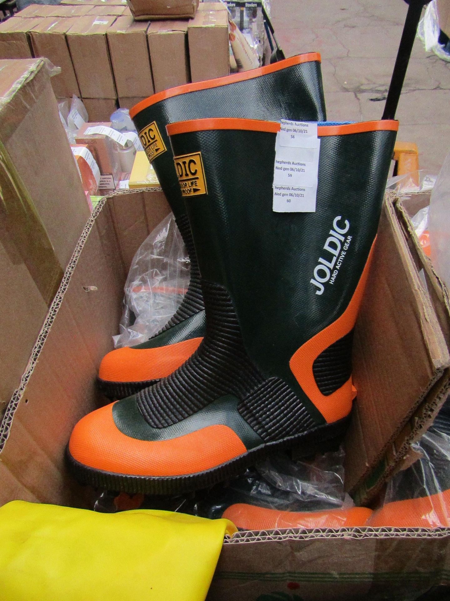 Joldic - Hard Active Gear Wellington Boots - LL - Unused.