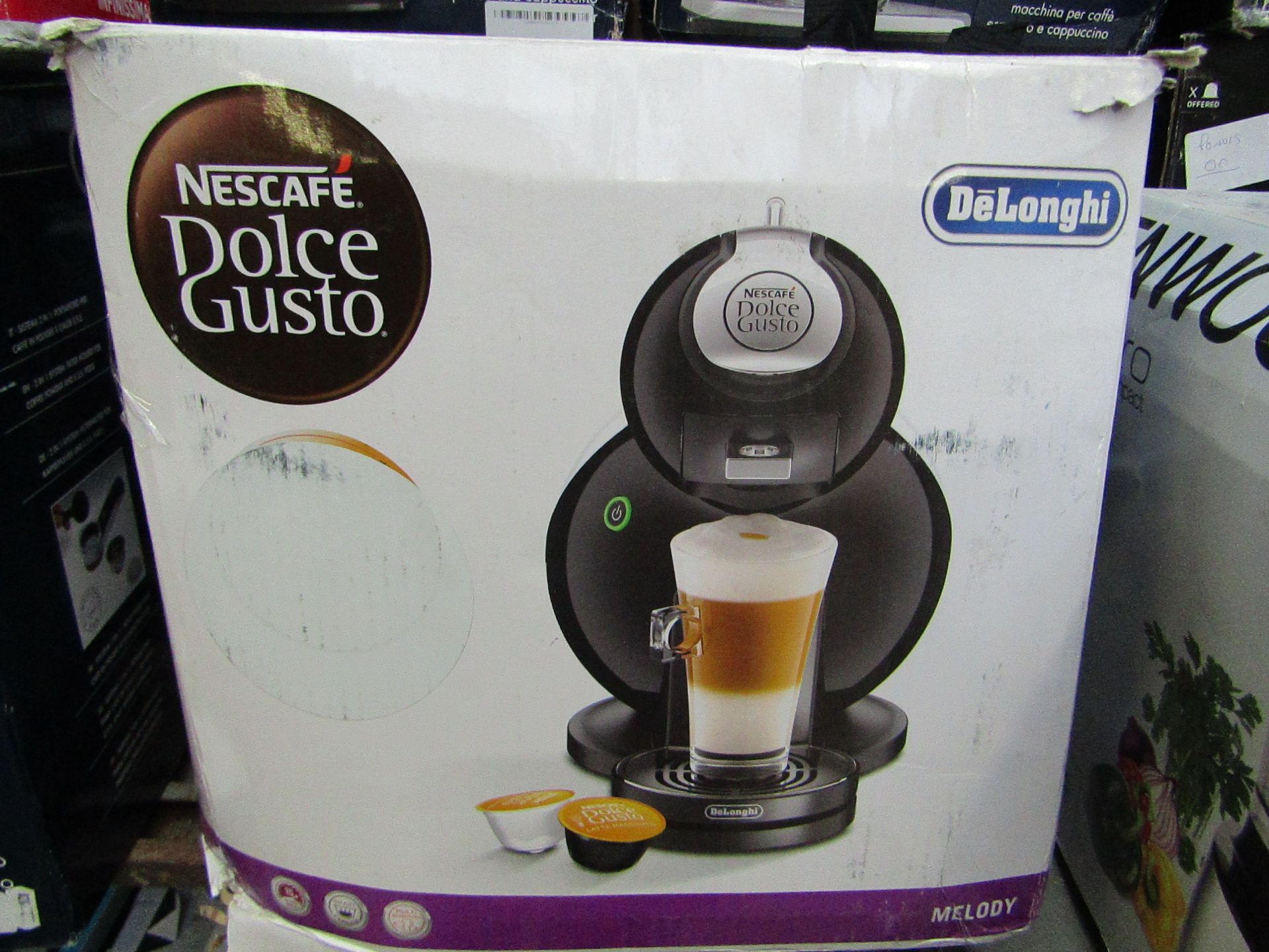 Delonghi - Nescafé Dolce Gusto Melody Coffee Machine - Black - Unchecked, Untested & Boxed. RRP £