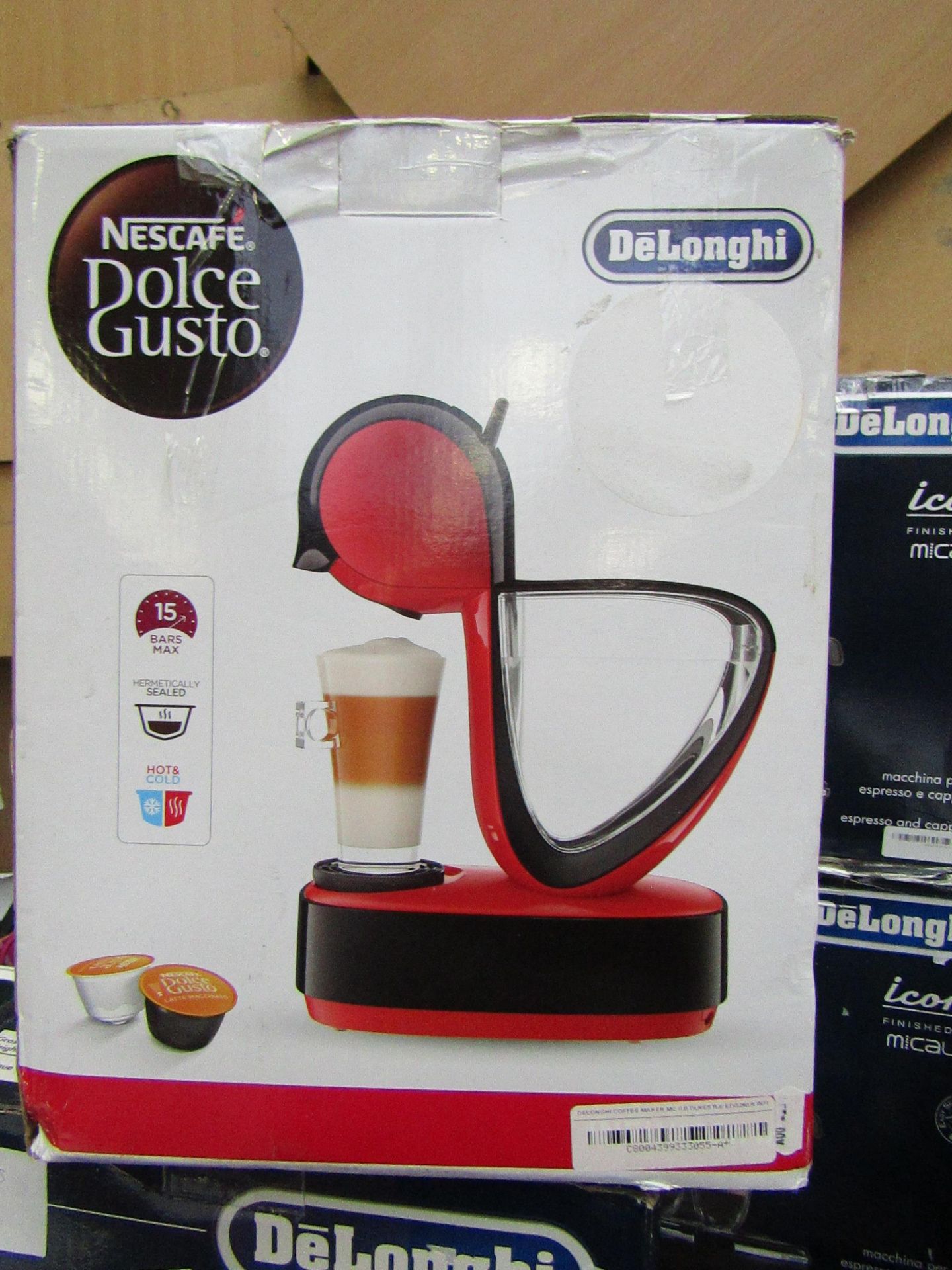Delonghi - Dolce Gusto Infinissima Red Coffee Machine - Unchecked, Untested & Boxed. RRP £95.99