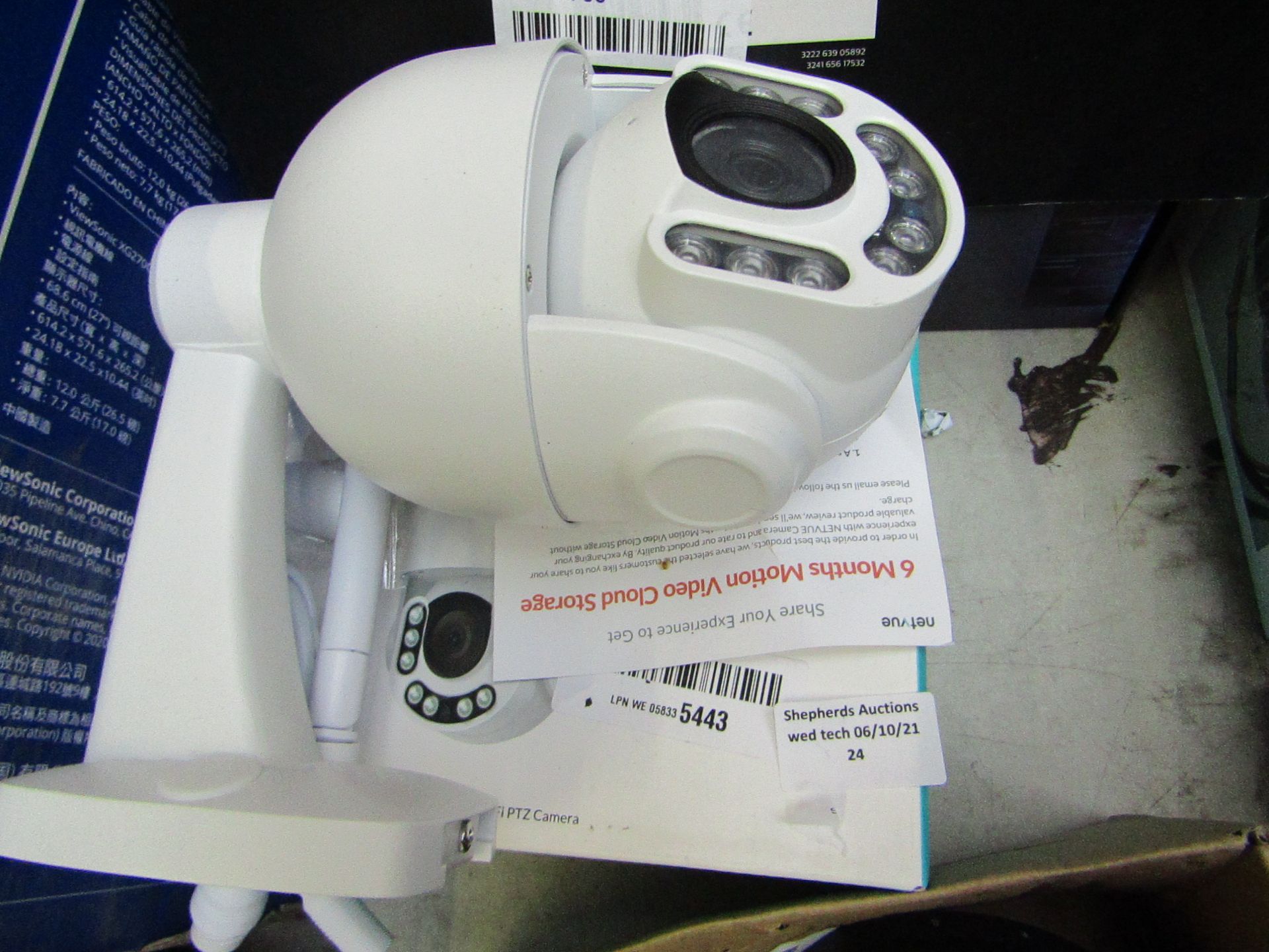 Netview Sentury Pro PTZ security camera, unchecked and boxed, RRP £39.99