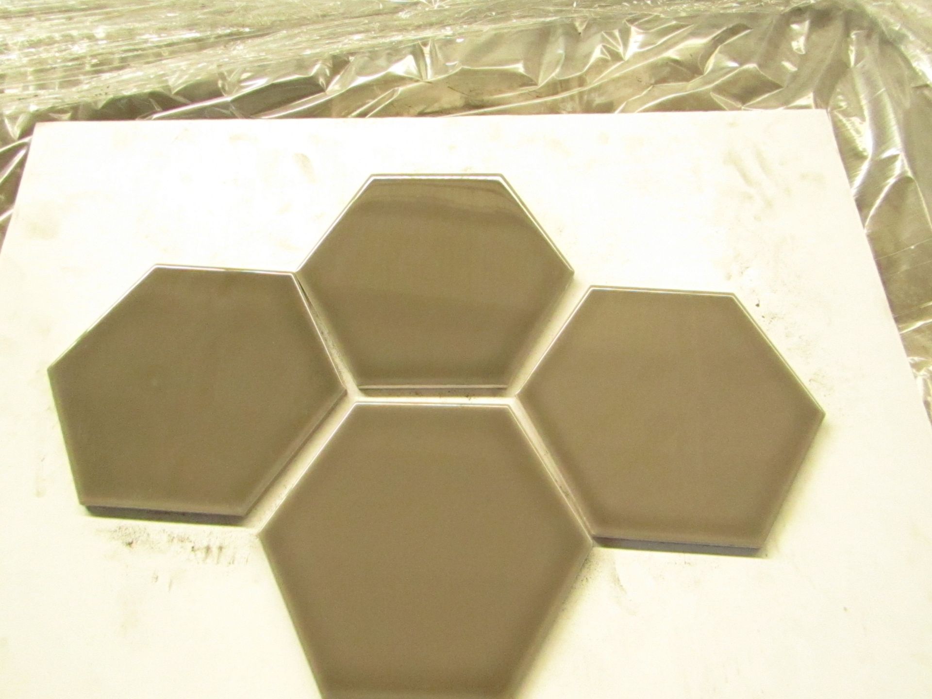 10x Packs of 50 150x173 Savoy Caraway Gloss Hexagon SAV04A, AAH150SAV04A050, brand new.RRP £50 a