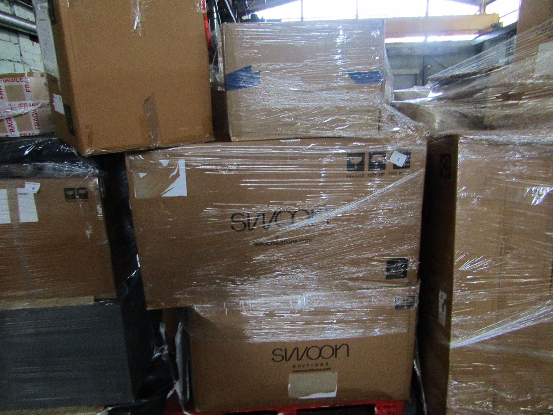 Mixed pallet of Swoon Editions customer returns to include 6 items of stock with a total RRP of