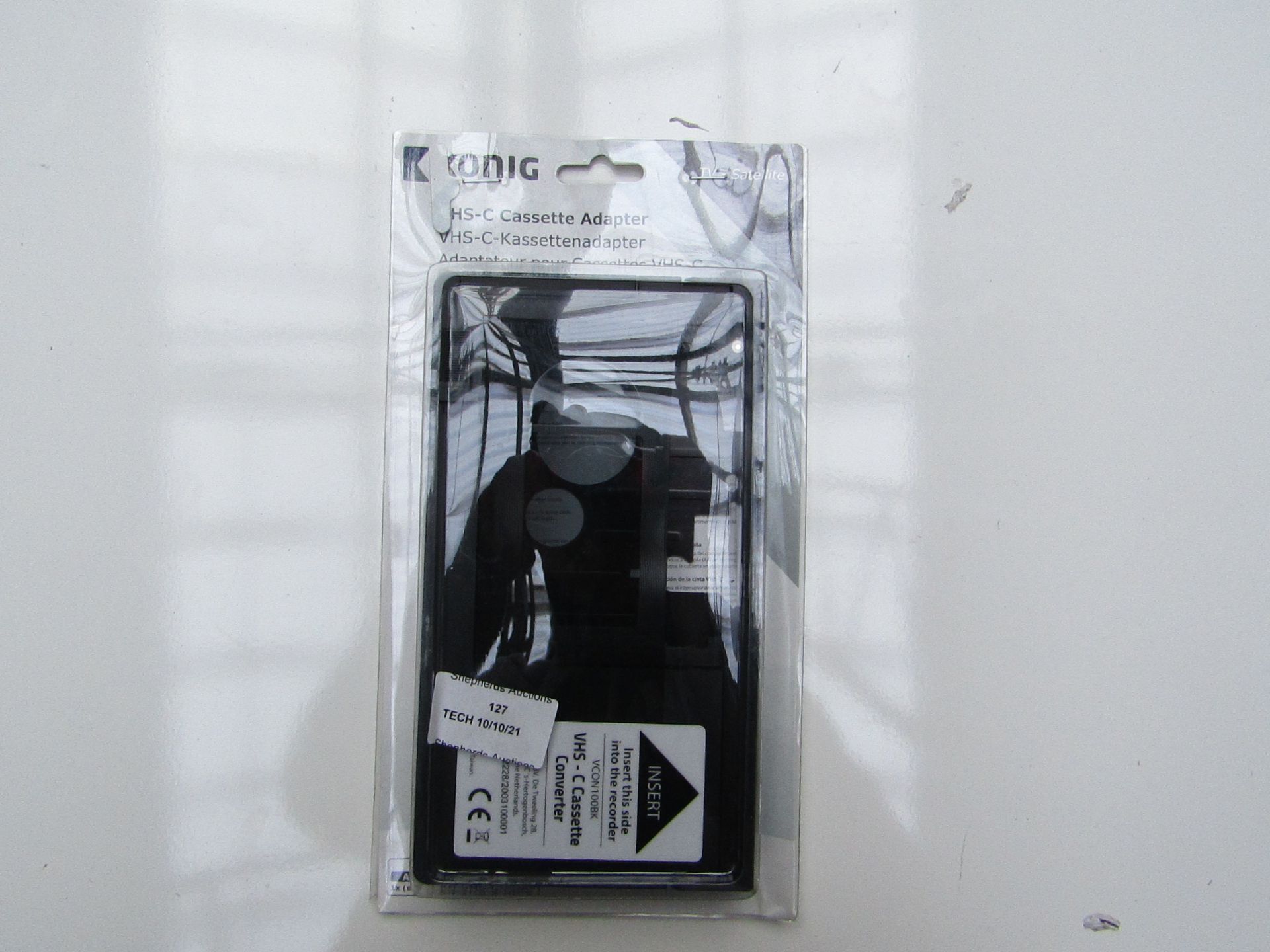 Konig VHS-C Casette Convertor - New & Boxed