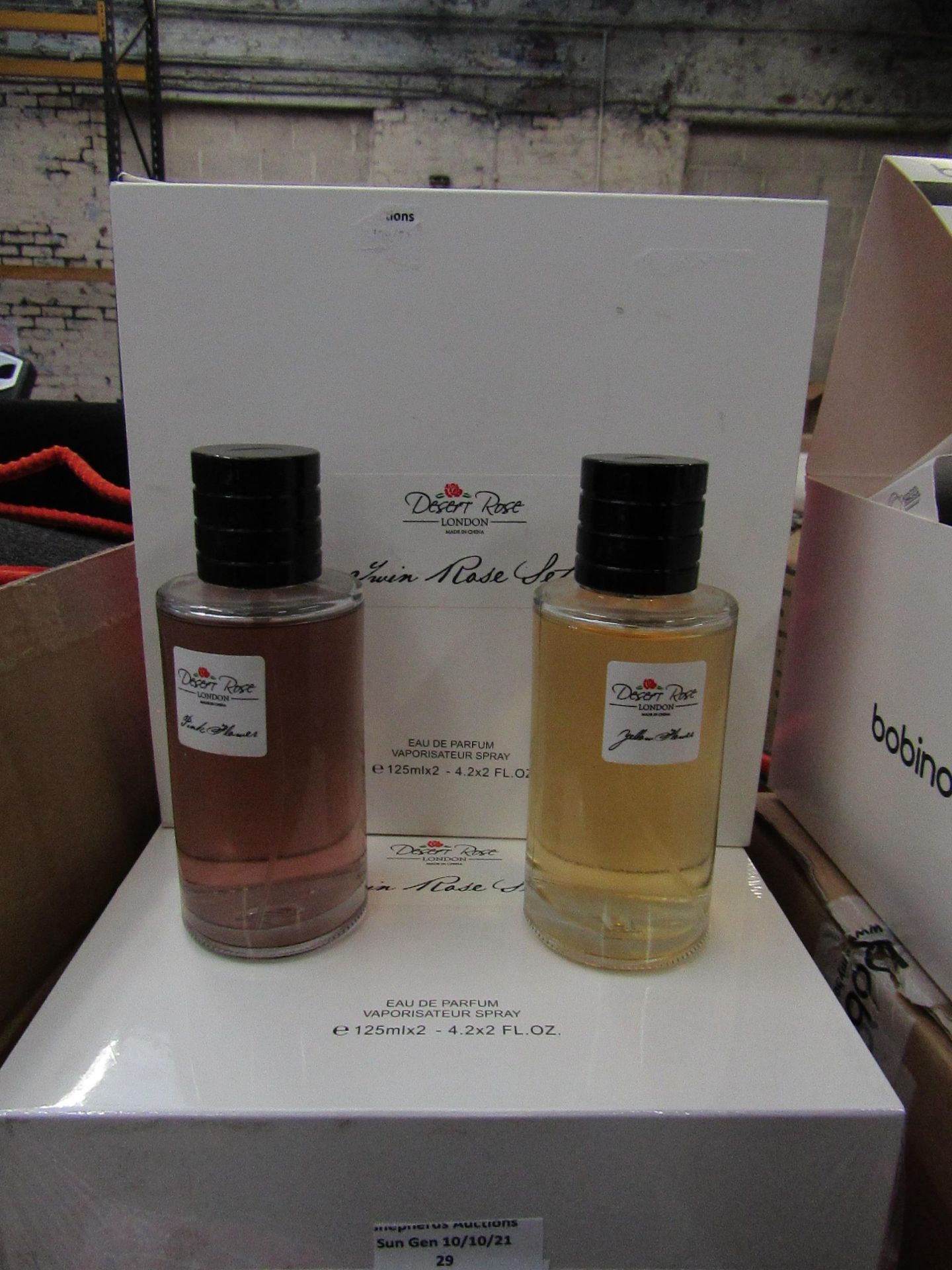 Desert Rose London - Twin Rose Eau De Parfum Vaporisateur Spray Set (2x 125ml) - New & Boxed.