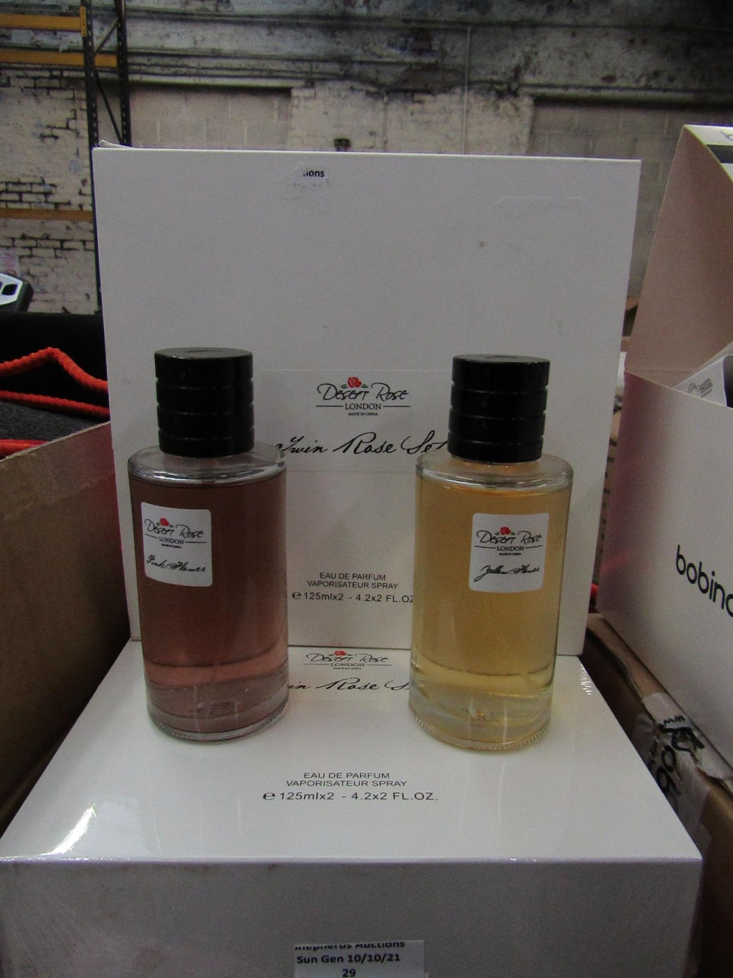 Desert Rose London - Twin Rose Eau De Parfum Vaporisateur Spray Set (2x 125ml) - New & Boxed.