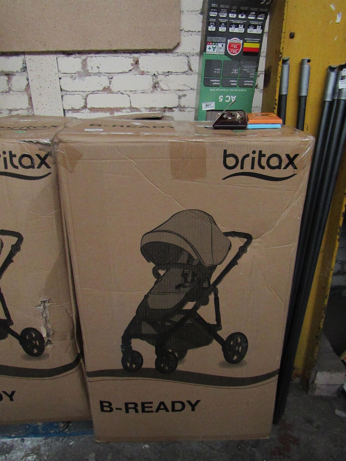 1x Britax - B-Ready Pushchair - Flame Steel Grey Slate - Unchecked & Boxed - RRP œ450.