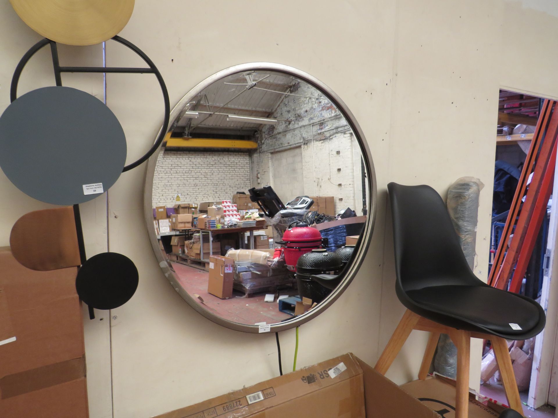 | 1X | COX AND COX ANTIQUE SOFT GOLD RIM MIRROR | NO MAJOR DAMAGE (PLEASE NOTE, THIS DOES NOT