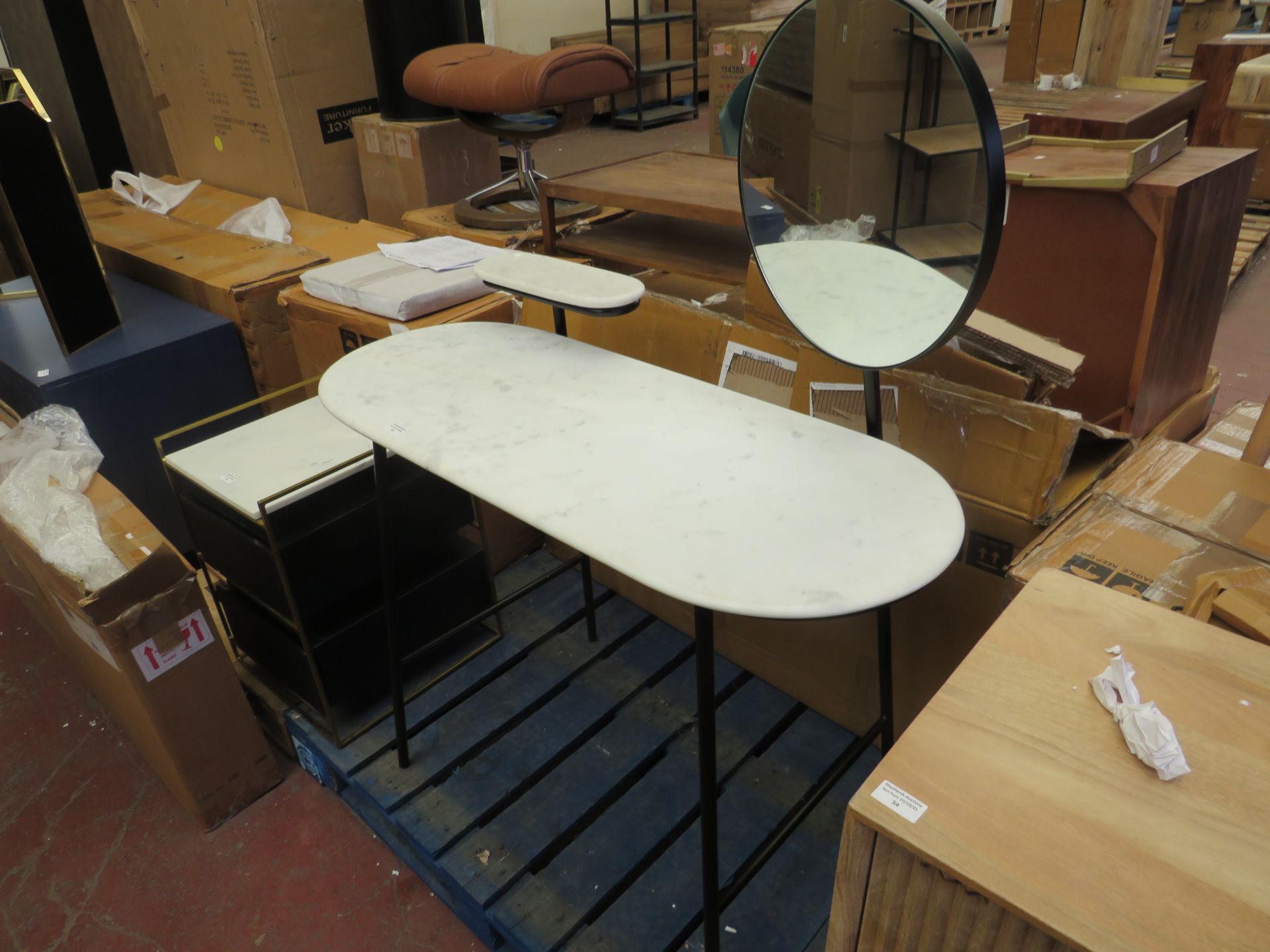 | 1X | SWOON SENZO DRESSING TABLE | MARBLE NEEDS TO BE SEALED BACK ON | RRP CIRCA £399 |