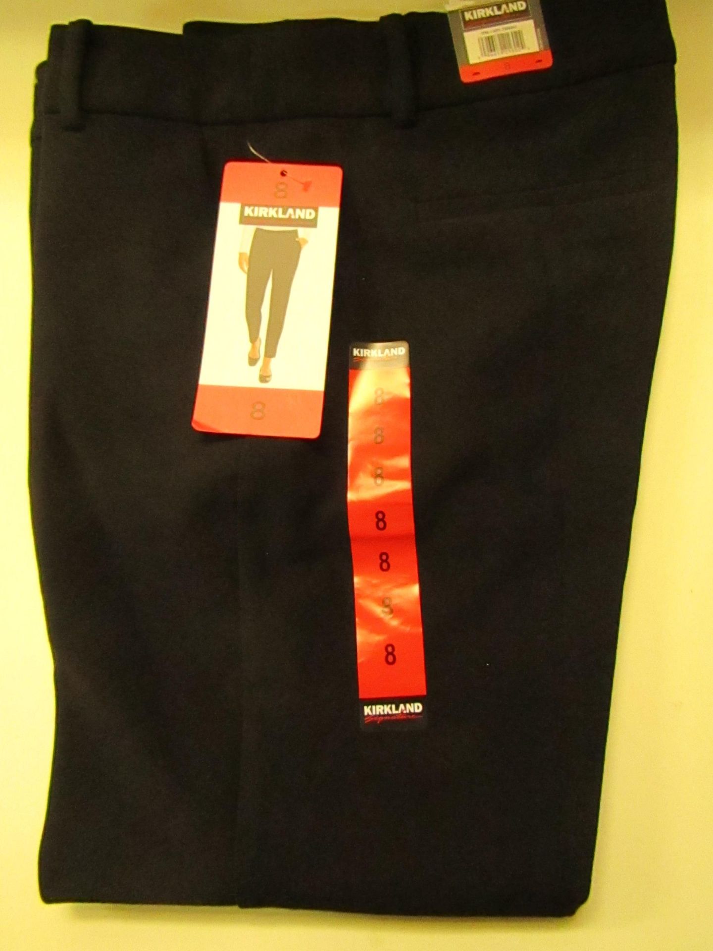 Kirkland Signature Ladies Trouser Black Size 8 New With Tags