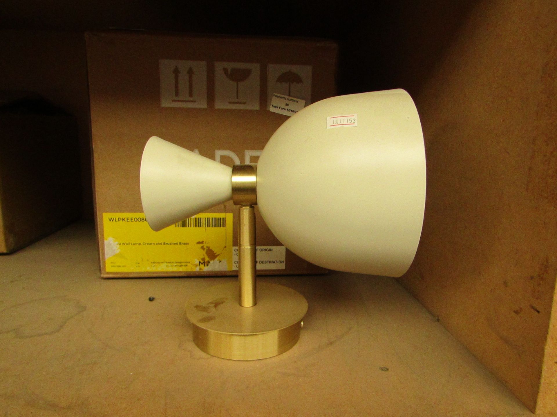 | 1X | MADE.COM JAVA WALL LAMP | UNCHECKED AND BOXED | RRP £39 |