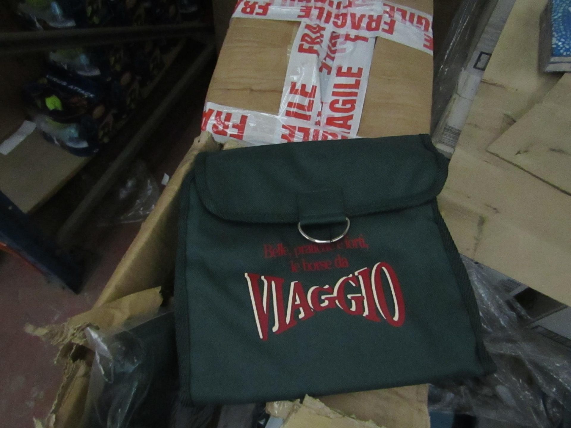 5x Viaggio - Green Portable Wash Bag - Unused With Original Tags.
