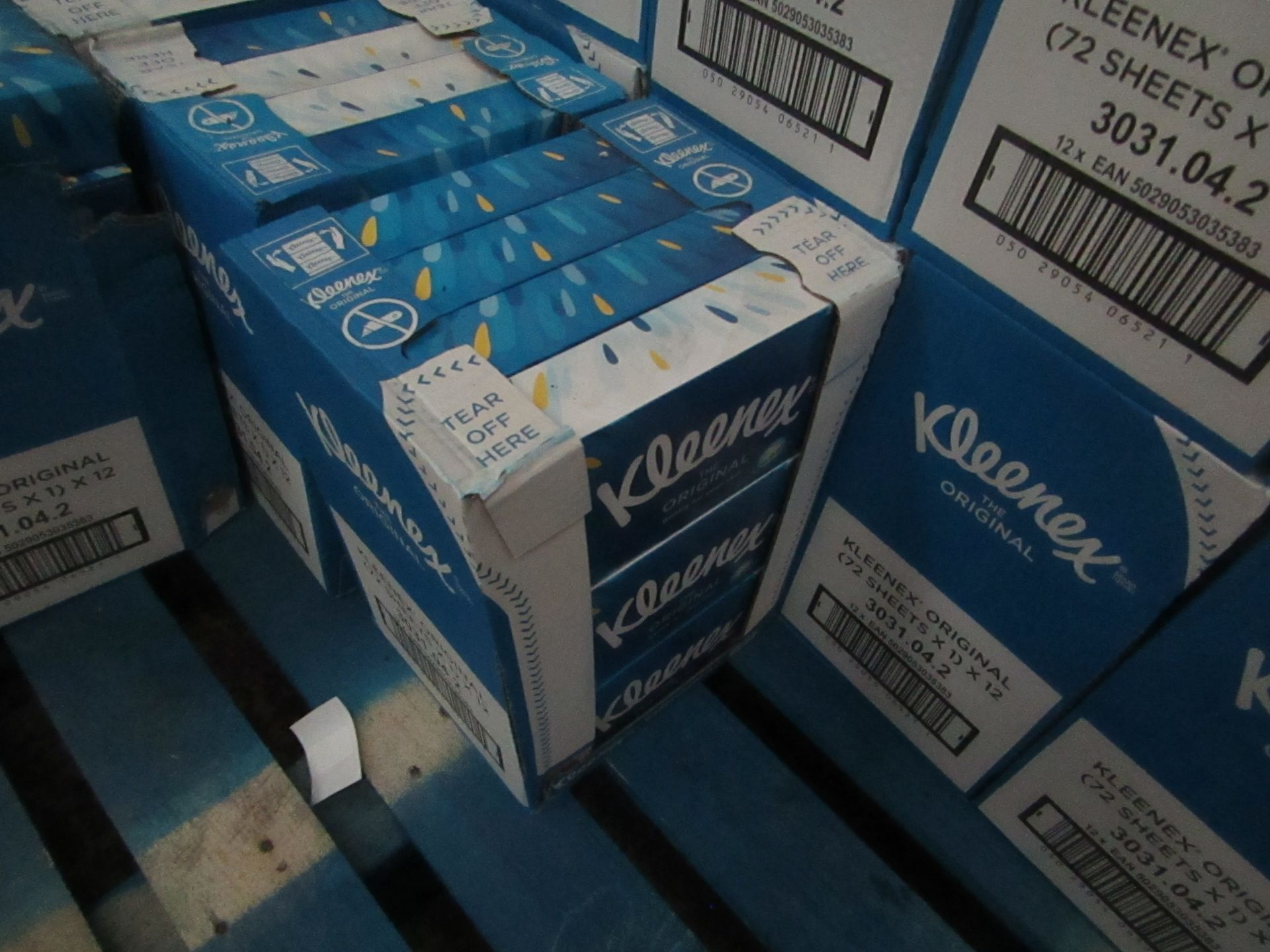 12x Boxes of Kleenex 72 Original Tissues - Unused, Boxes May Be Damaged Or Dirty.