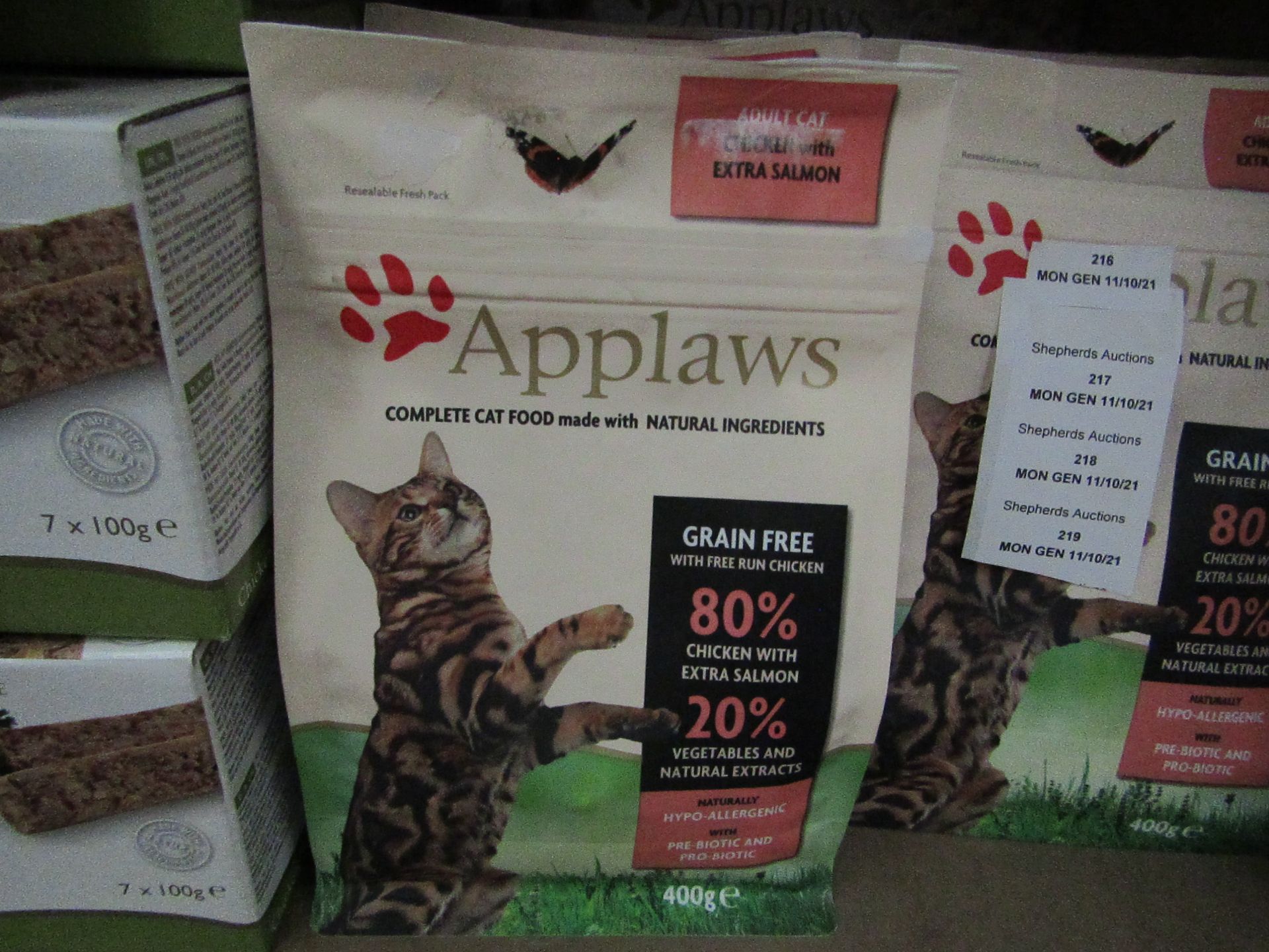 Applaws 400g Adult cat food Grain free chicken with extra salmon - BB 25/08/2022