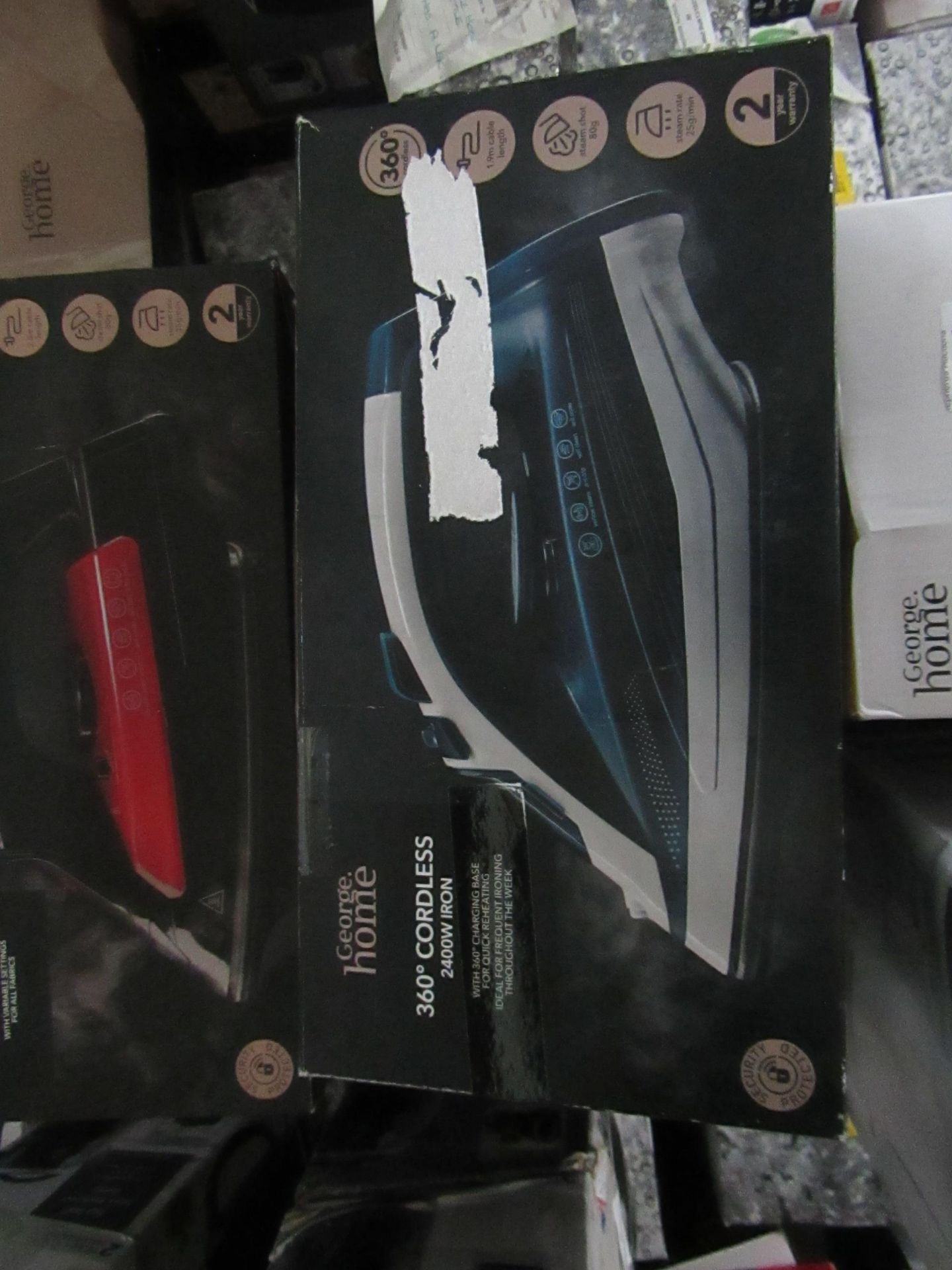 3x Cordless 2400W Iron | Unchecked & Boxed | RRP £20 | Total Lot RRP £60 | Load Ref 23003080|