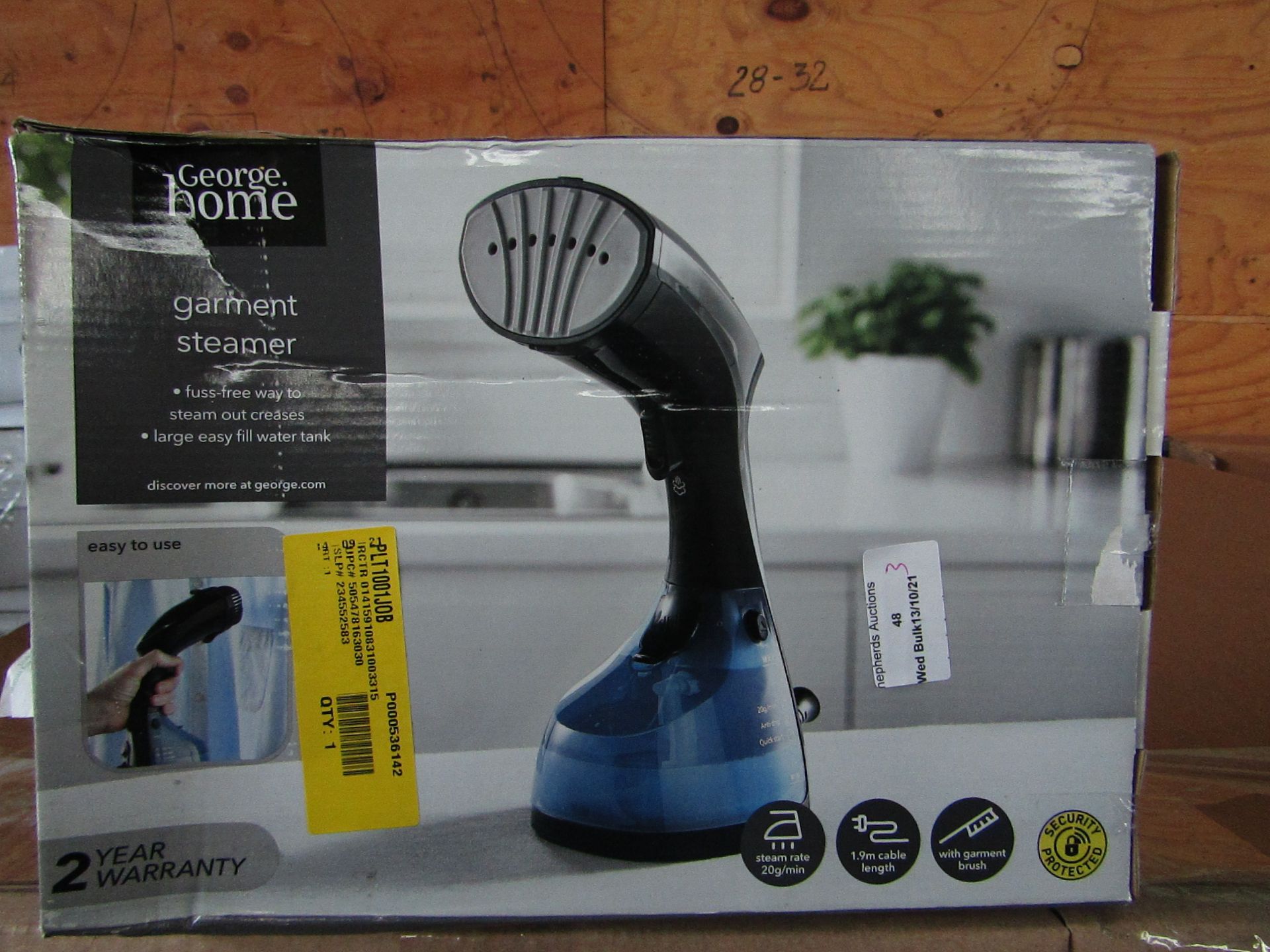 3x Garment Steamer | Unchecked & Boxed | RRP £20 | Total lot RRP £60 | Load Ref 23003080|