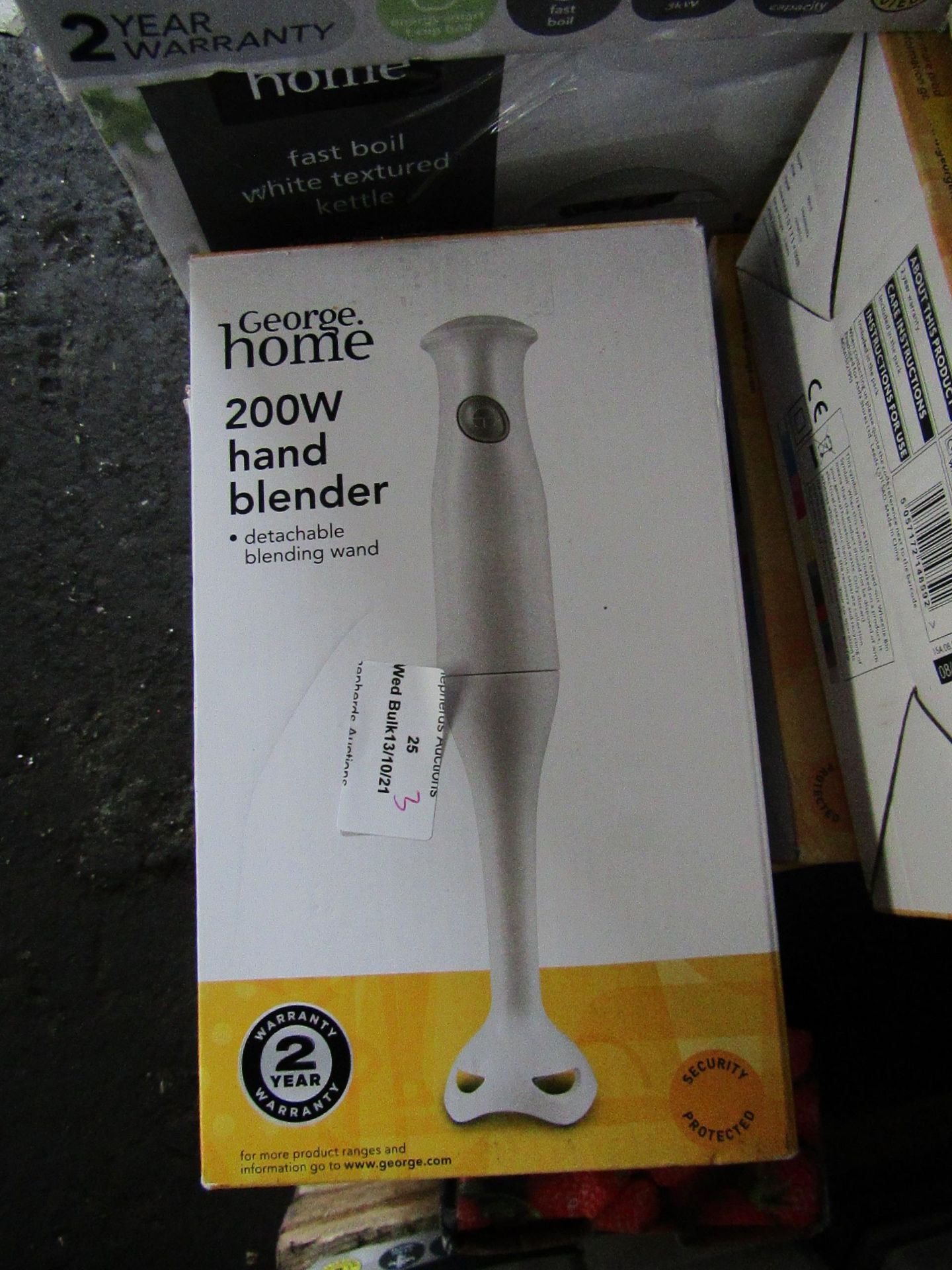 3x 200W Hand Blender | Unchecked & Boxed | RRP £- | Load Ref 23003080|