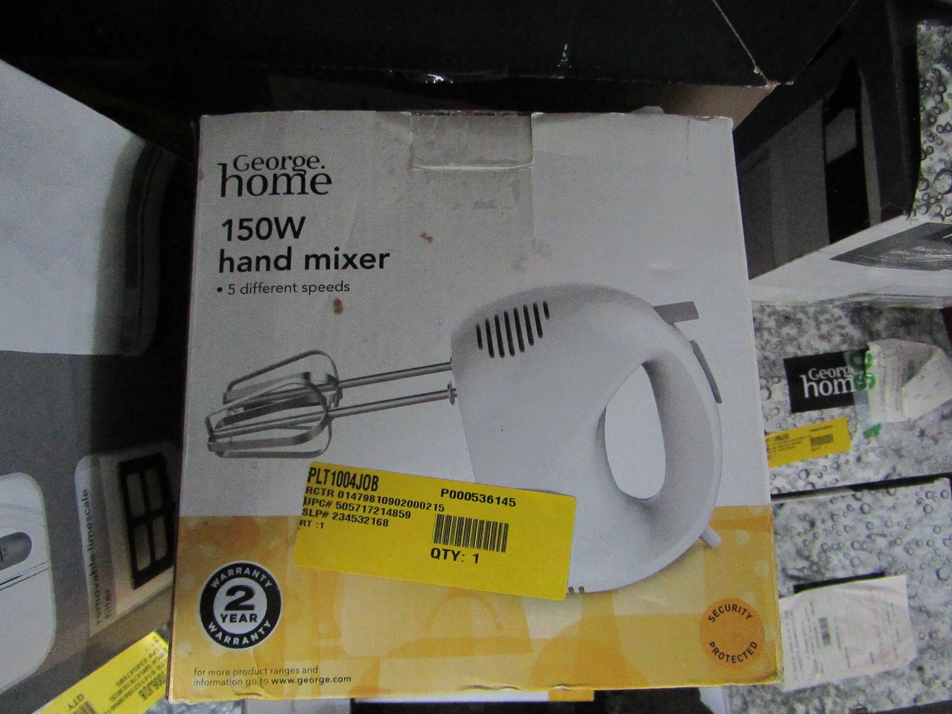 4x 150W Hand Mixer | Unchecked & Boxed | RRP £- | Load Ref 23003080|