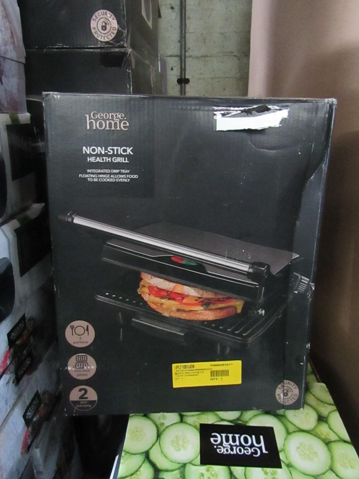 4x Non Stick Health Grills | Unchecked & Boxed | RRP £25 | Total lot RRP £100 | Load Ref 23003080|