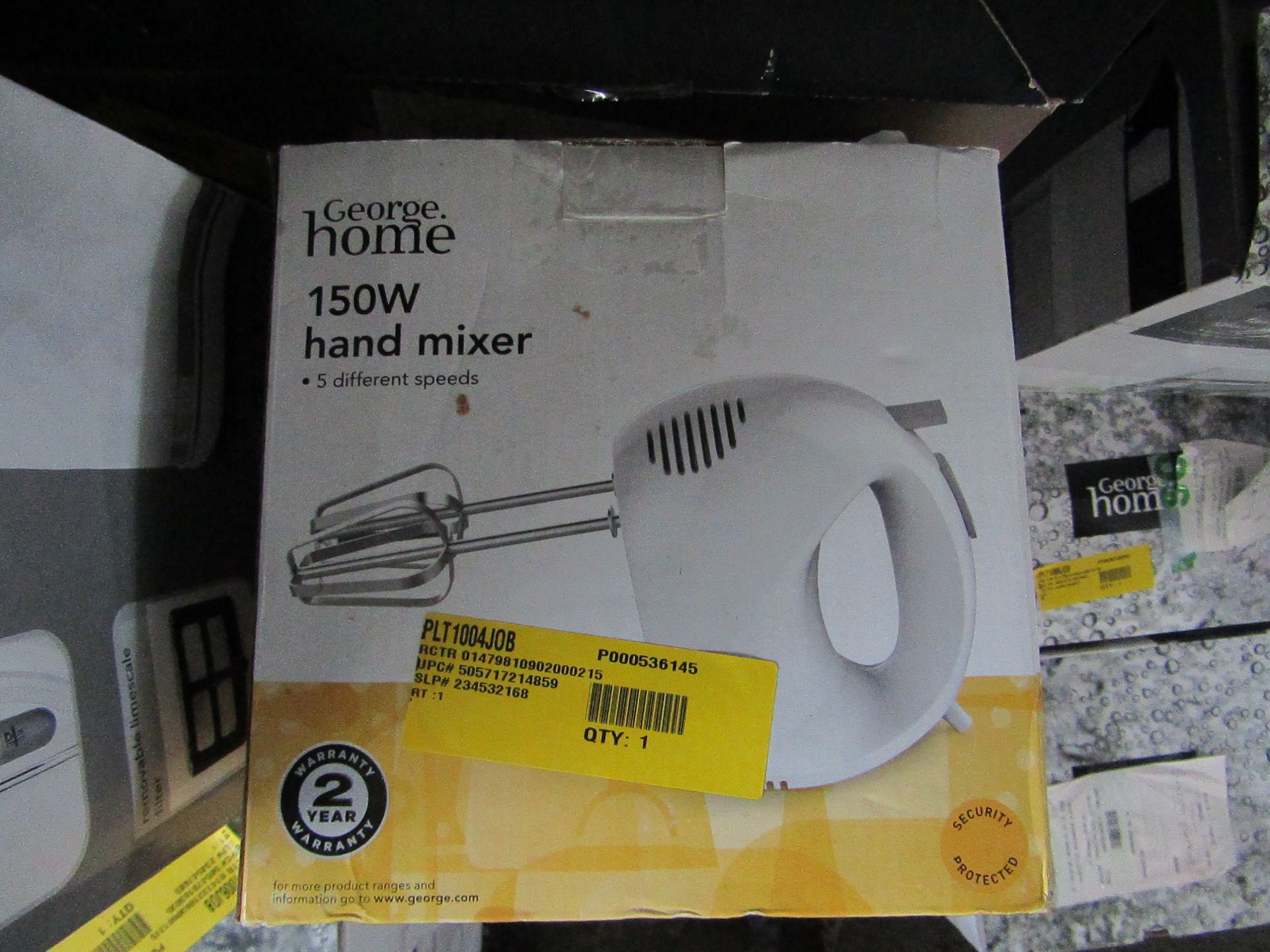 4x 150W Hand Mixer | Unchecked & Boxed | RRP £- | Load Ref 23003080|