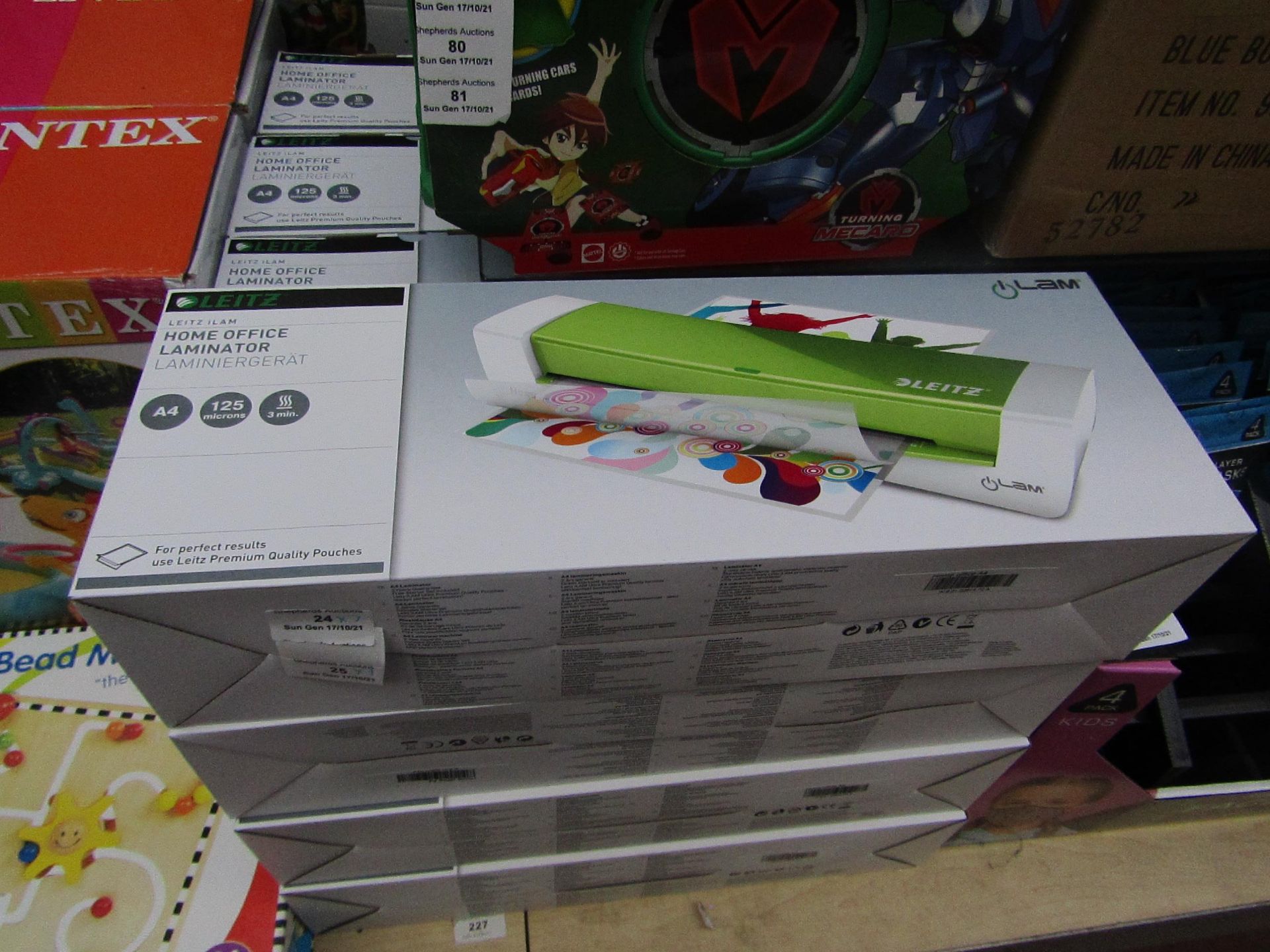 7x leitz home office laminator - a4 - 125 microns - unchecked & boxed.