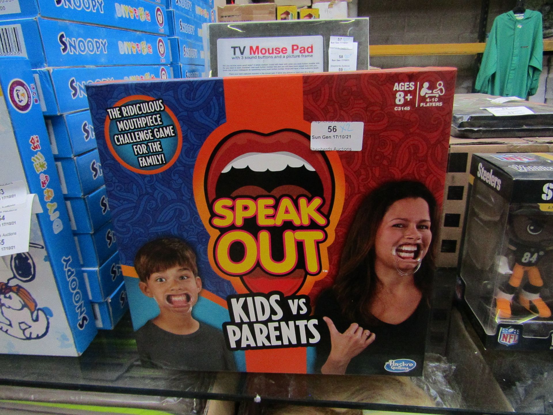 2x Hasbro gaming - speak out board game - looks unused.