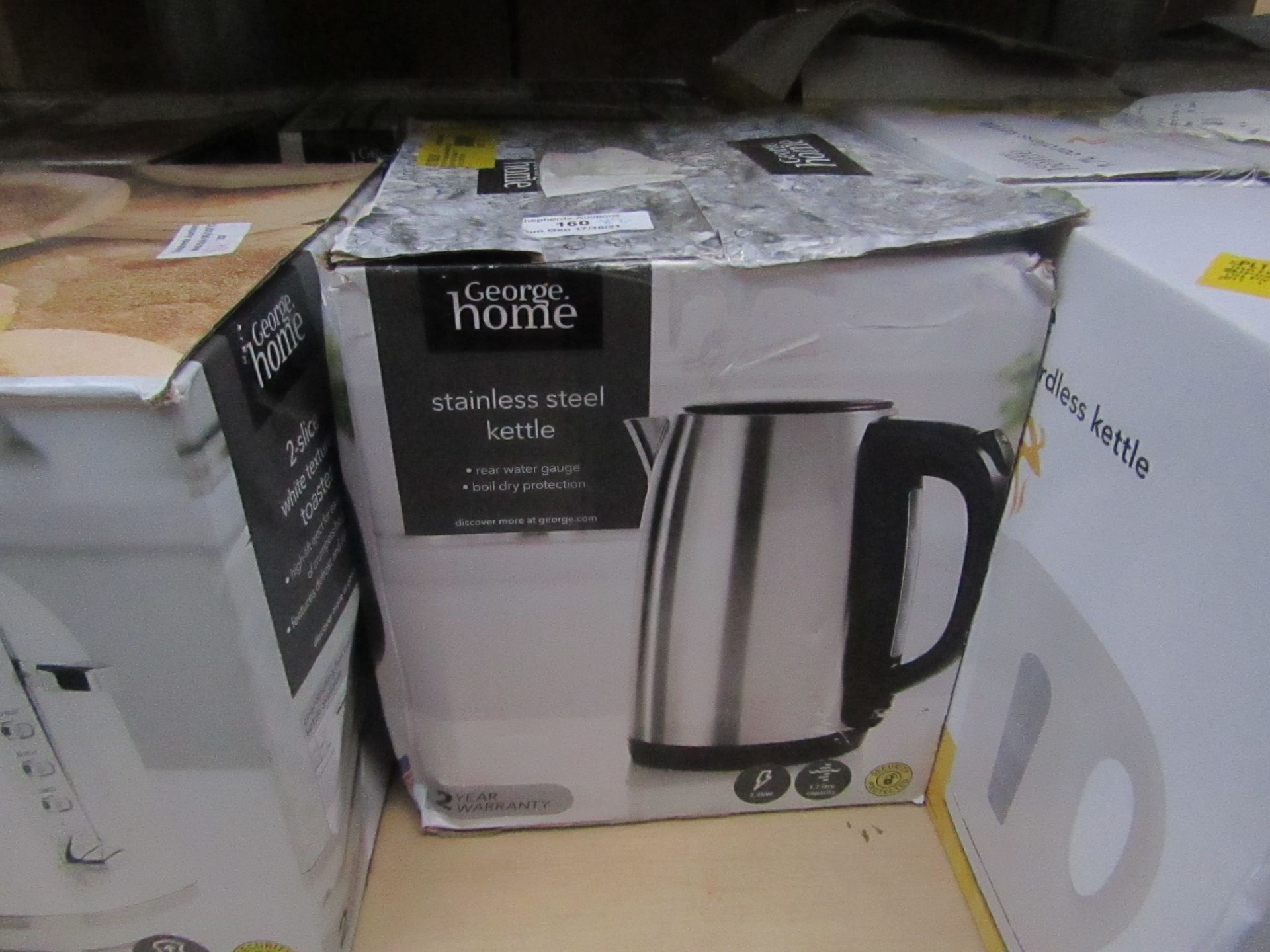 | 2X | STAINLESS STEEL KETTLE | UNCHECKED & BOXED | RRP £14 |