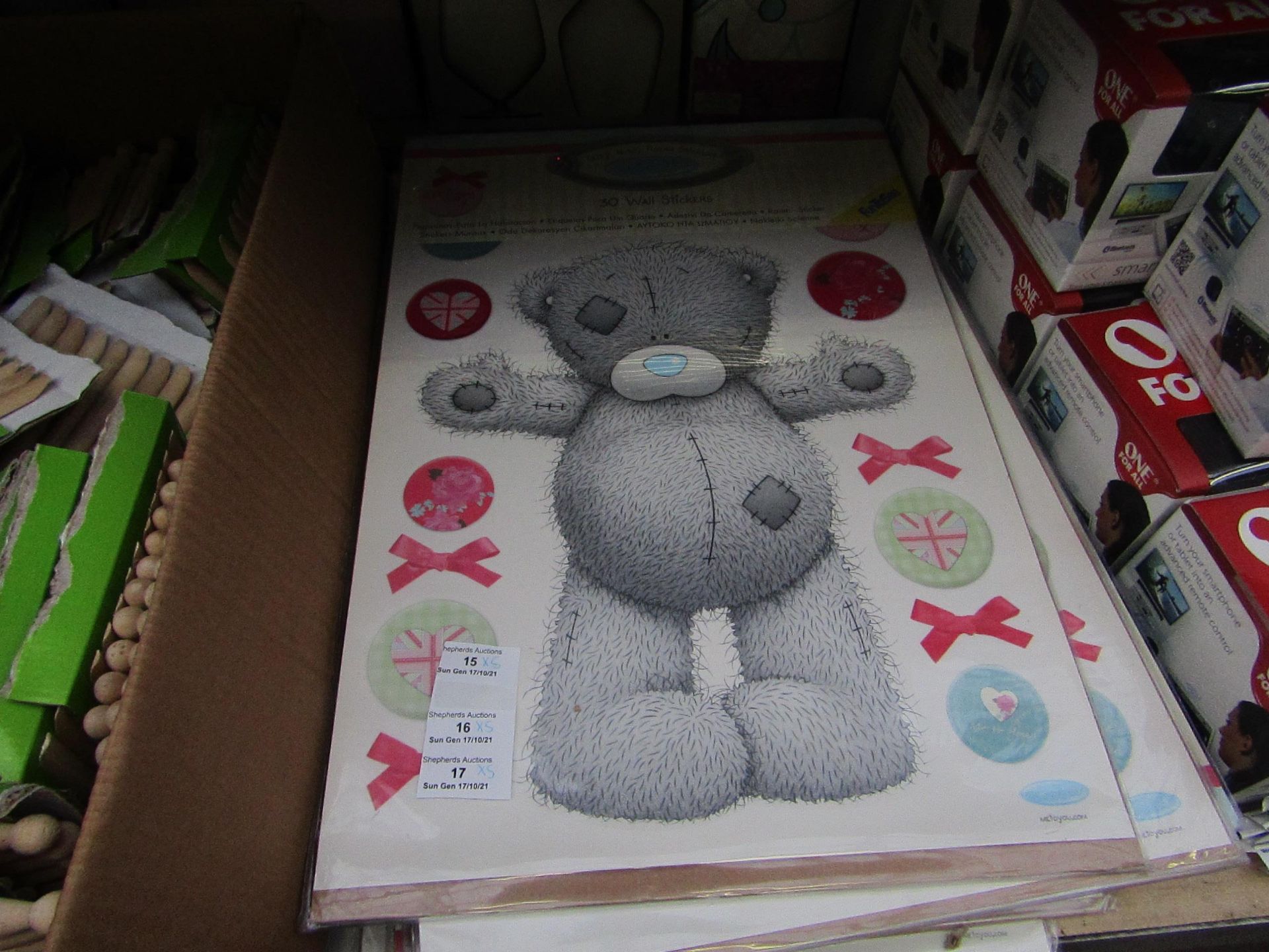 5 Packs of 30 Tatty Teddy Room Stickers, Me to You - New & Packaged.