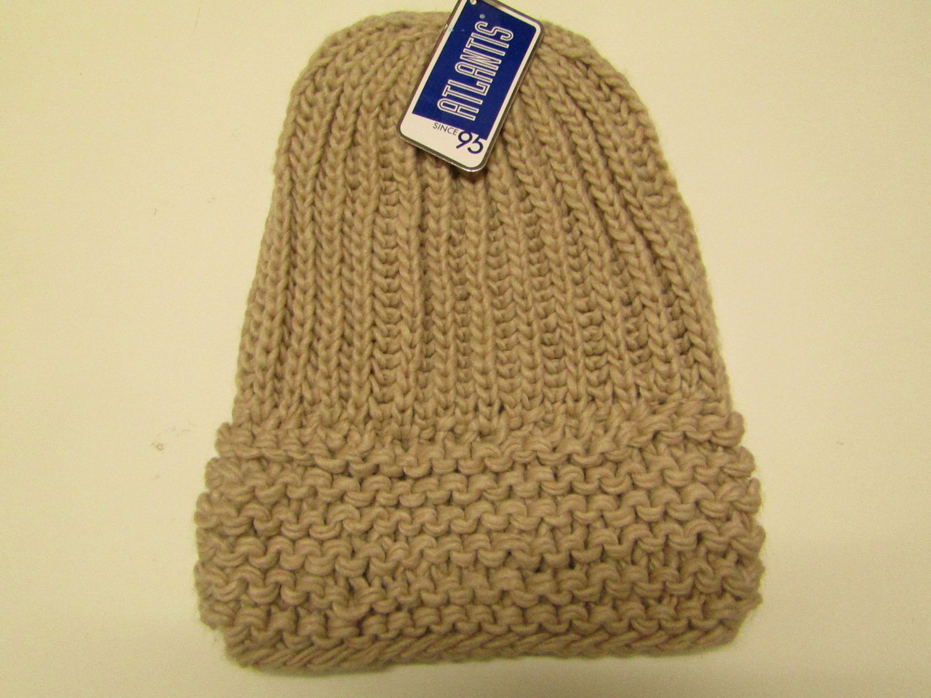 10 X Atlantis Beige Knitted Winter Hats All New With Tags