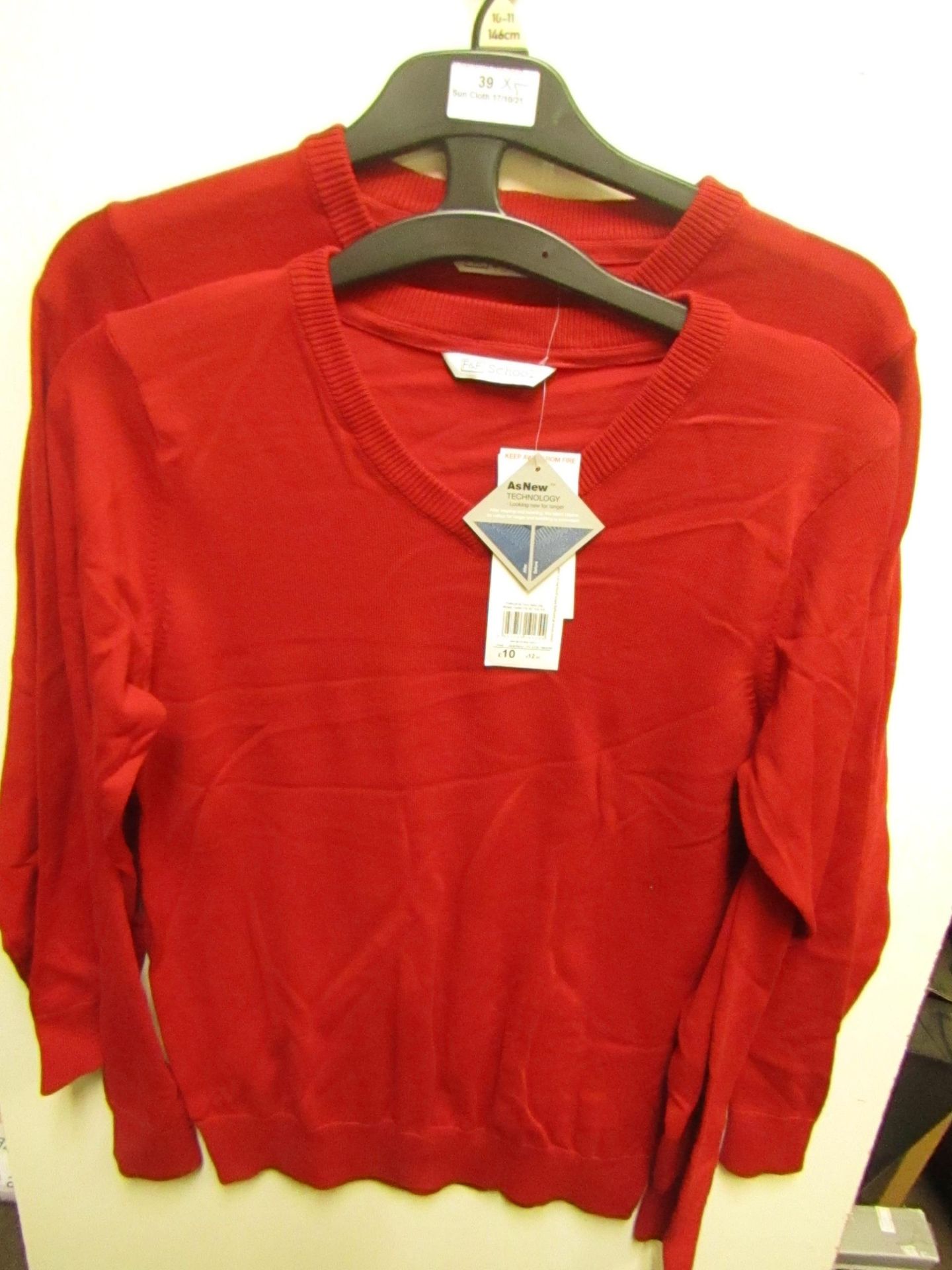 10 X F&F Red School Jumpers Aged 10-11yrs New with Tags