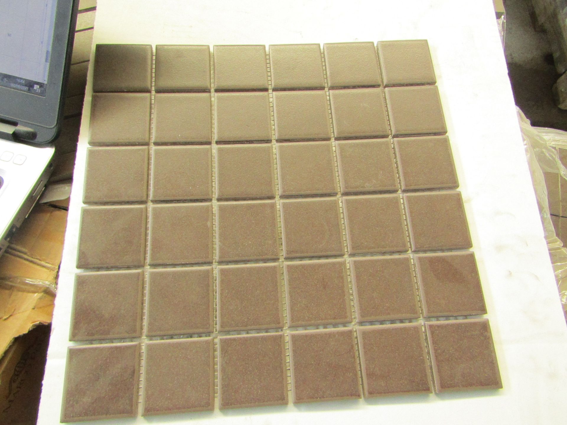 10x Packs of 11 Vitra 50x50 Sahara Soft Brown Mosaic K5394508, brand new. RRP £55 a Box Total RRP £