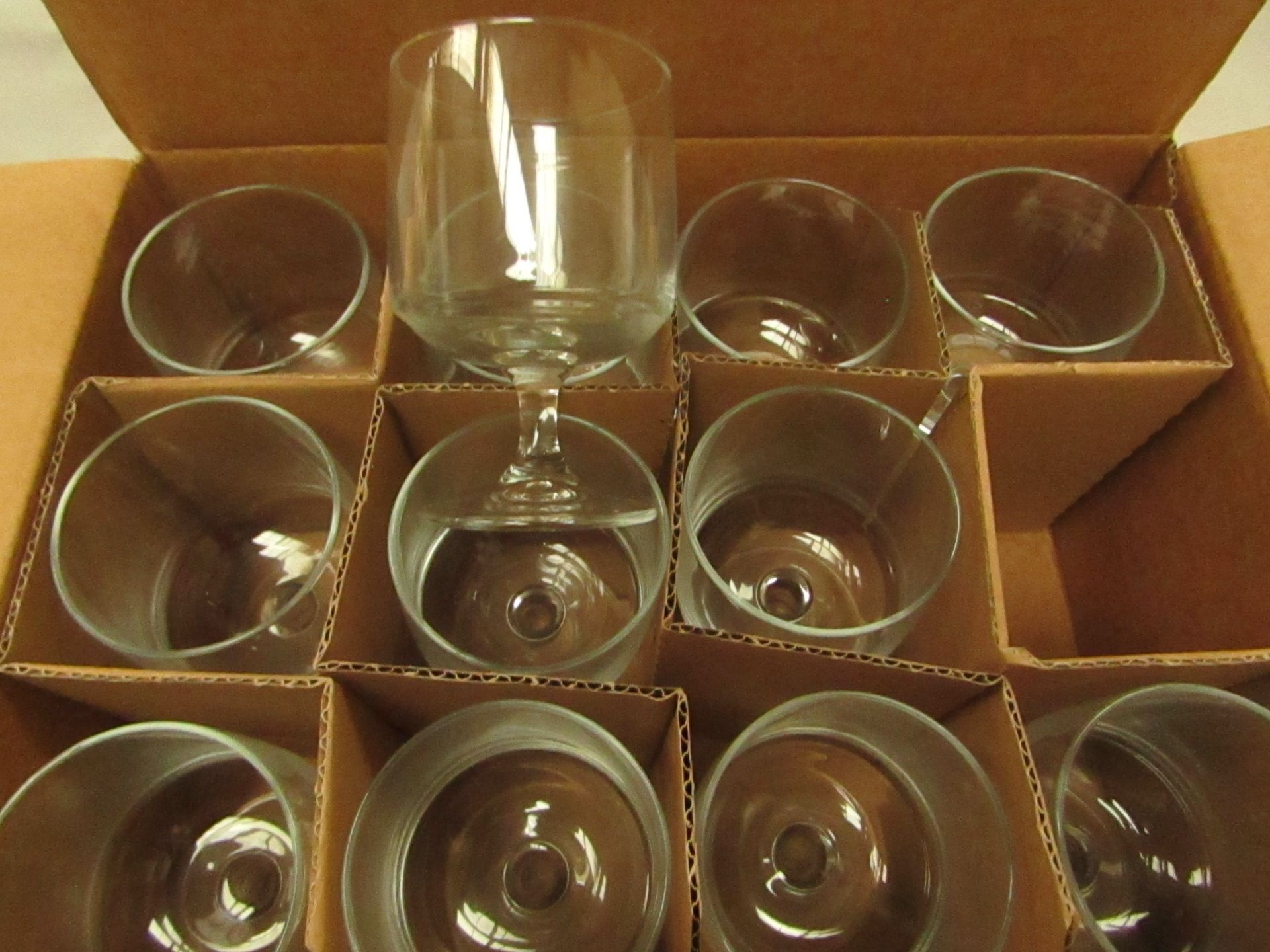 Pasabahce - Set of 12 300cc Glass Tumbers - Unused & Boxed.