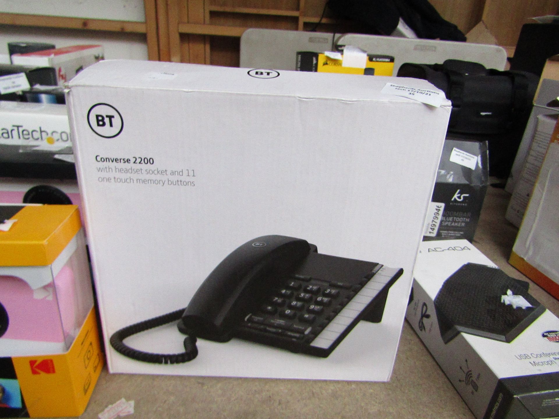 BT Converse 2200 with Headset Socket and 11 One Touch Memory Buttons - Untested & Boxed - RRP £54