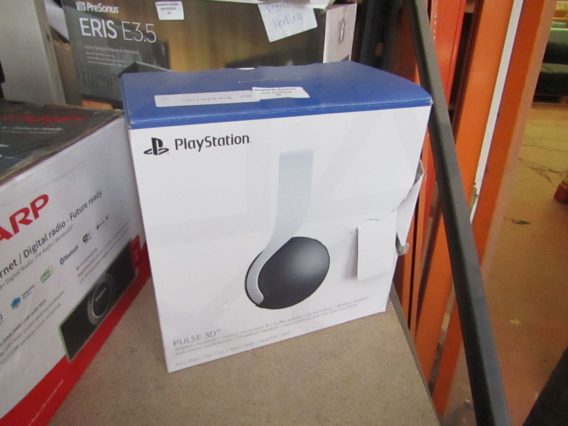 Playstation Pulse 3D Audio Headset - Untested & Boxed - This item does not have the dongle to