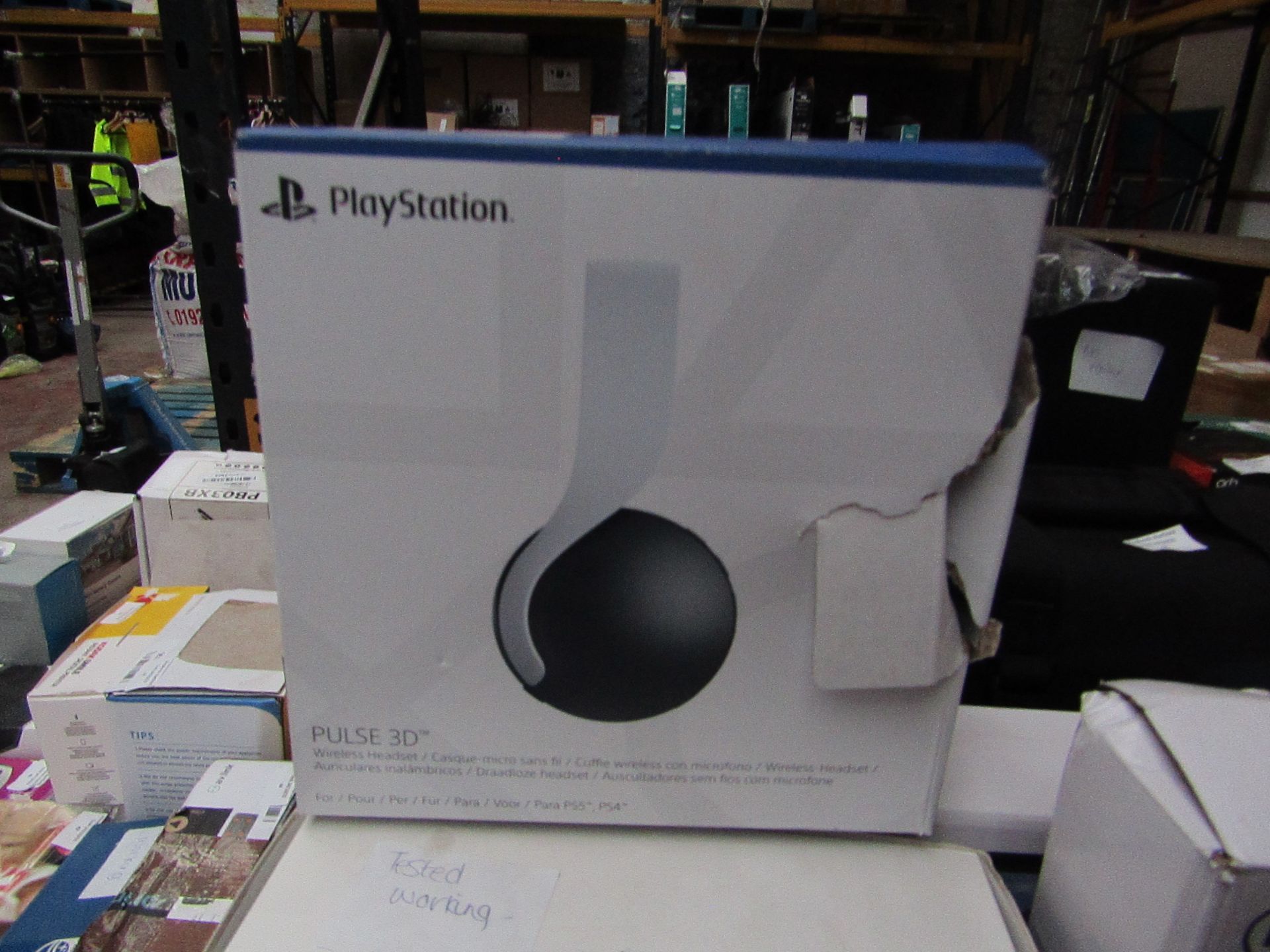 Playstation Pulse 3D Audio Headset - Untested & Boxed - This item does not have the dongle to