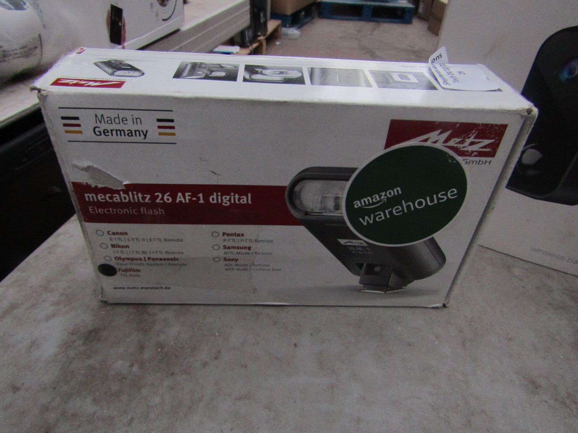 Metz Mecablitz 26 AF-1 Digital Electronic Flash Attachment for Cameras - Untested & Boxed -