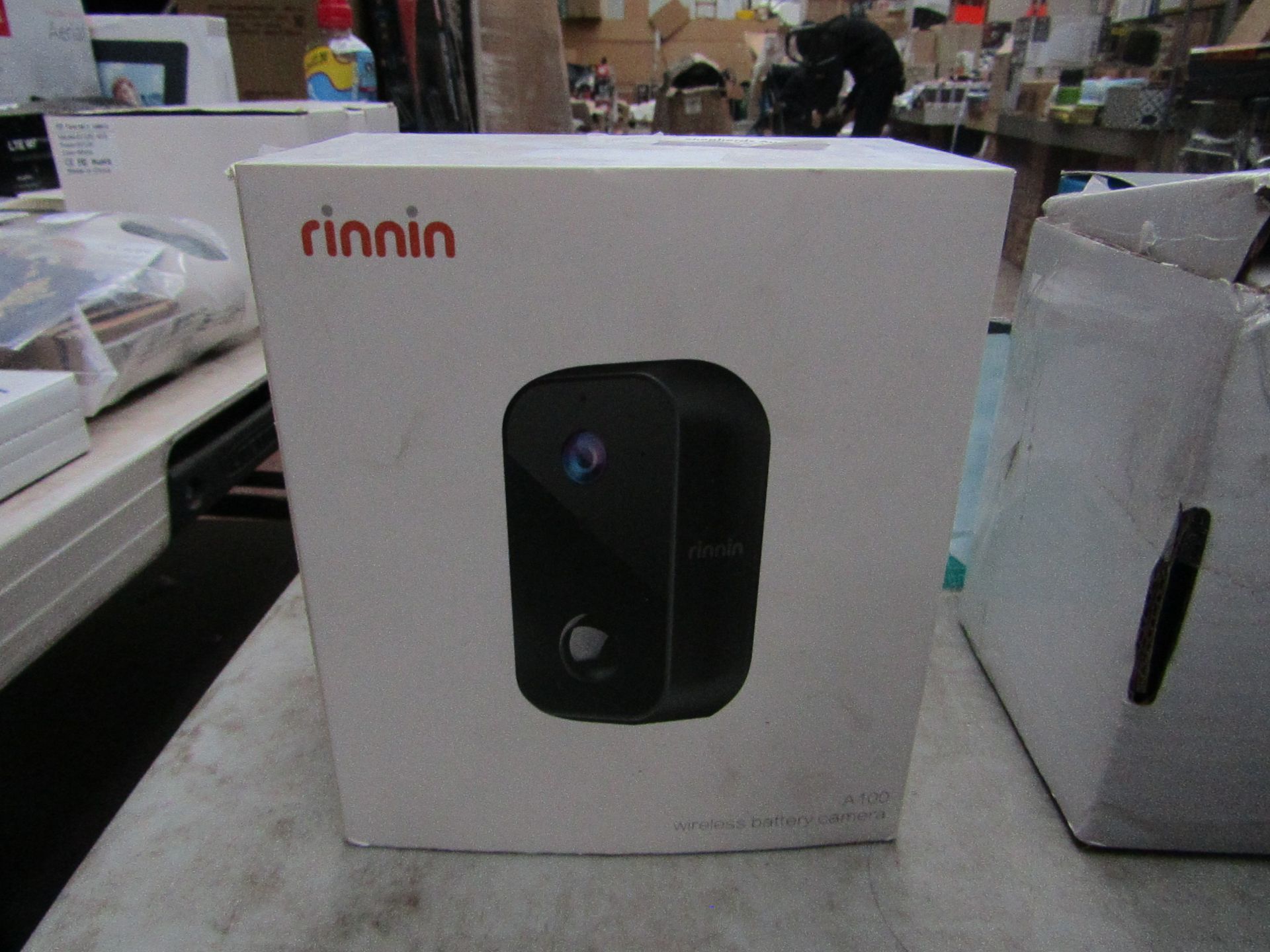Rinnin Wifi Battery CCTV Camera - Untested & Boxed - RRP £80