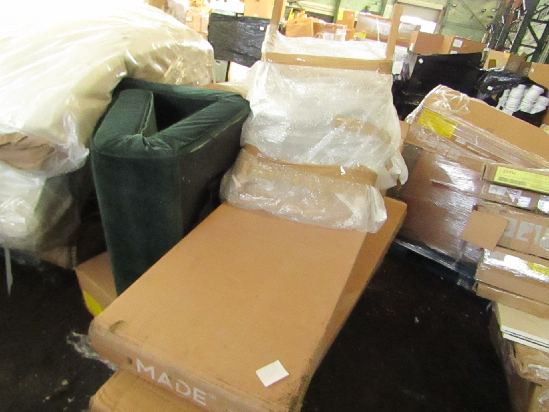 | 1X | PALLET OF FAULTY / MISSING PARTS / DAMAGED CUSTOMER RETURNS MADE.COM STOCK UNMANIFESTED |