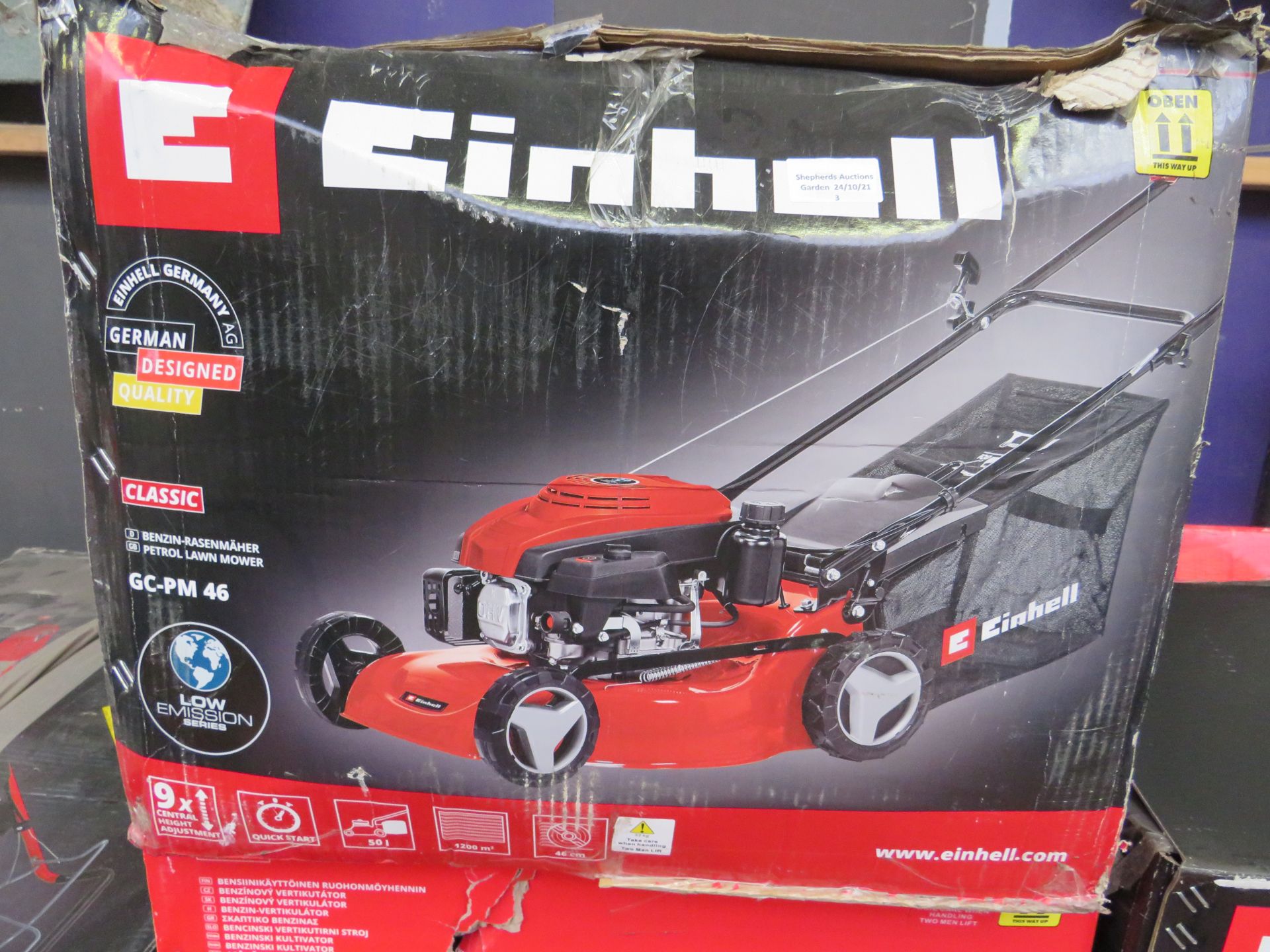 1x Einhell - GC-PM 46 Petrol Lawn Mower - Used Condition - Needs Some Attention & Untested &