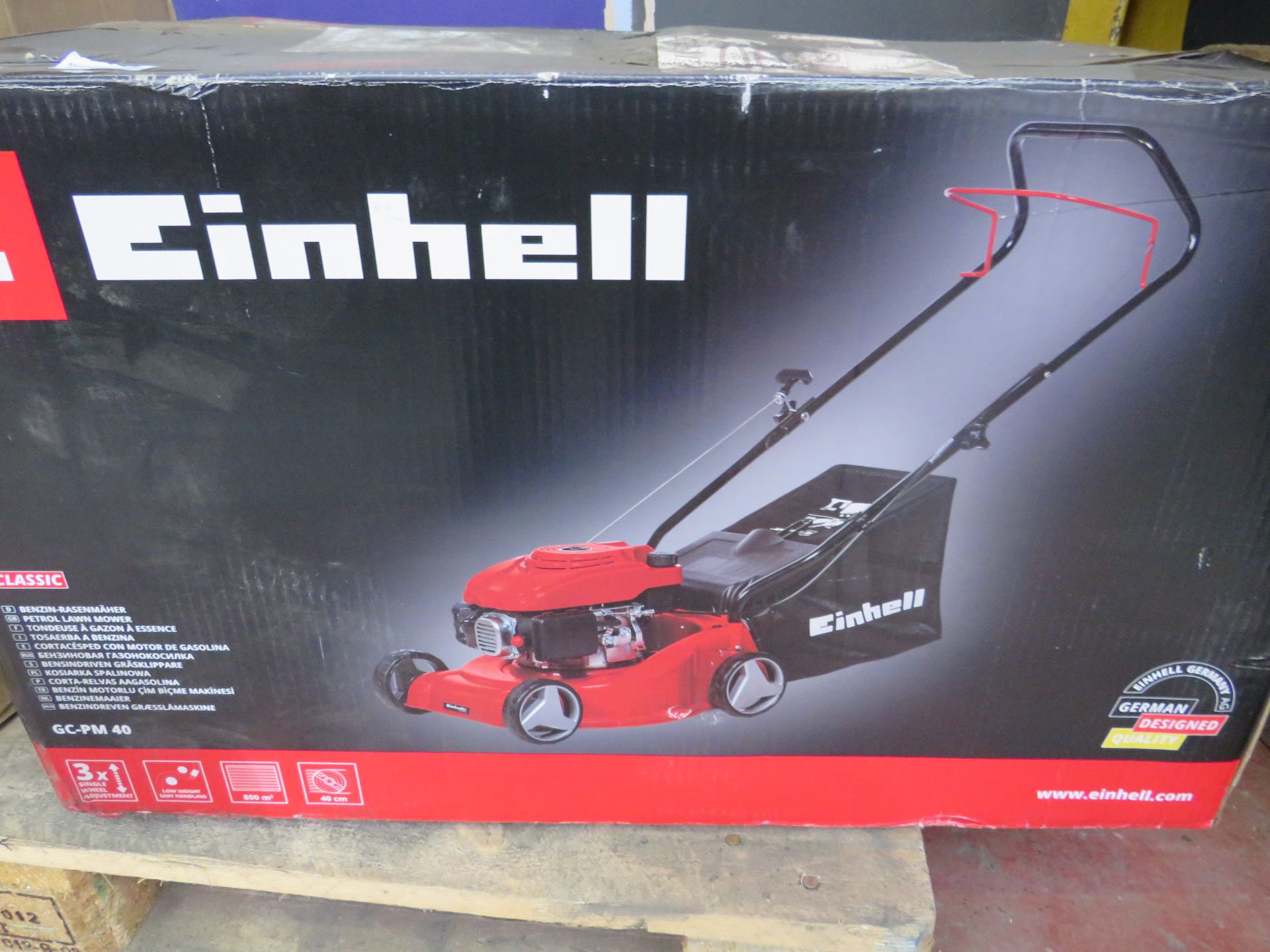 1x Einhell - GC-PM 40/1 40cm Petrol Lawn Mower - Used Condition - Needs Some Attention &