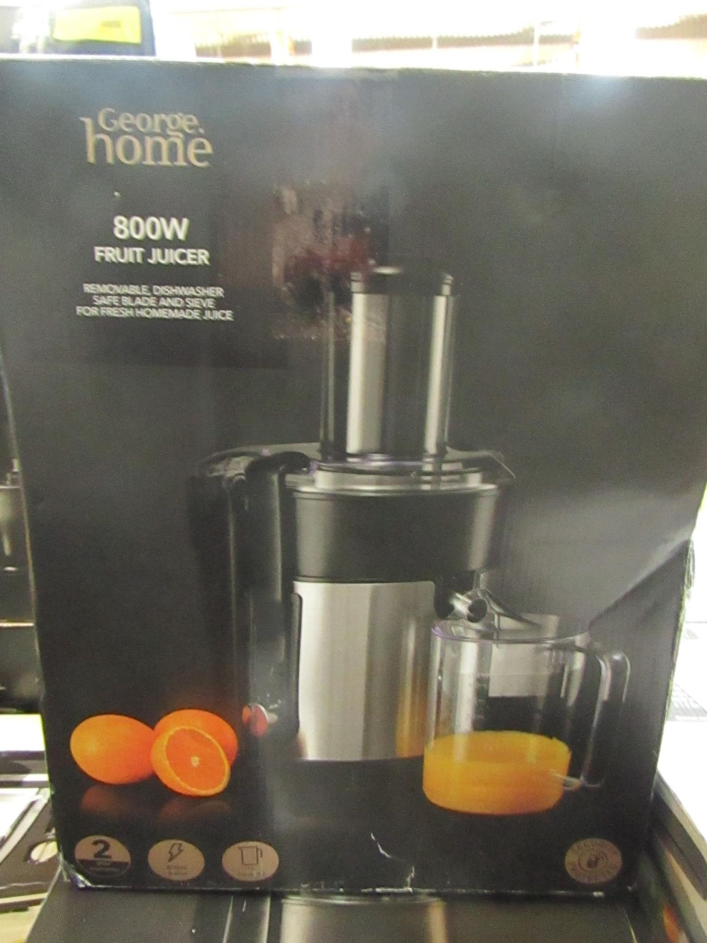 | 1X | 800W 1L STAINLESS STEEL FRUIT JUICER | UNCHECKED & BOXED | NO ONLINE RESALE | RRP £30 |