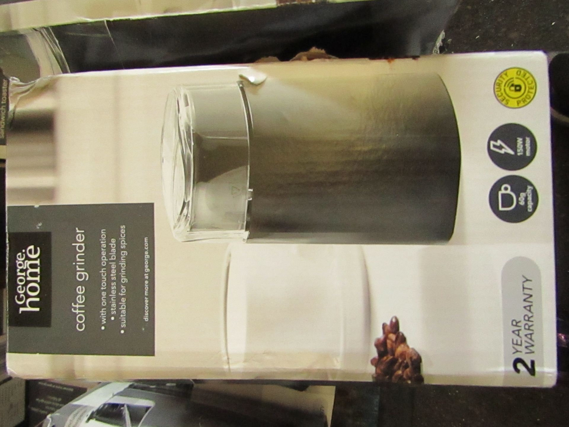 | 3X | 150W 60G STAINLESS STEEL COFFEE GRINDER | UNCHECKED & BOXED | NO ONLINE RESALE | RRP £10 |